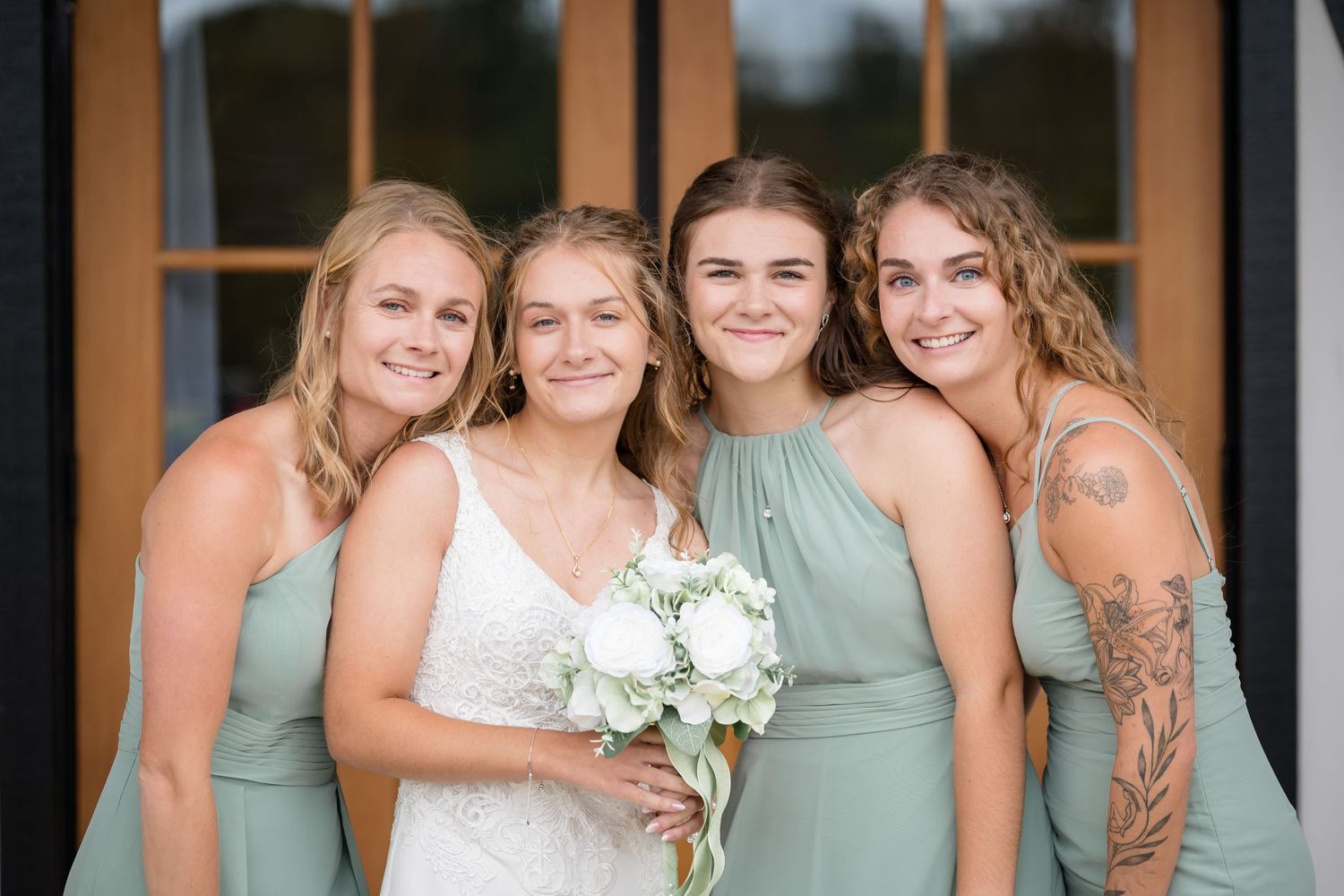 Bridesmaids at Renback Barn in Rochelle, VA