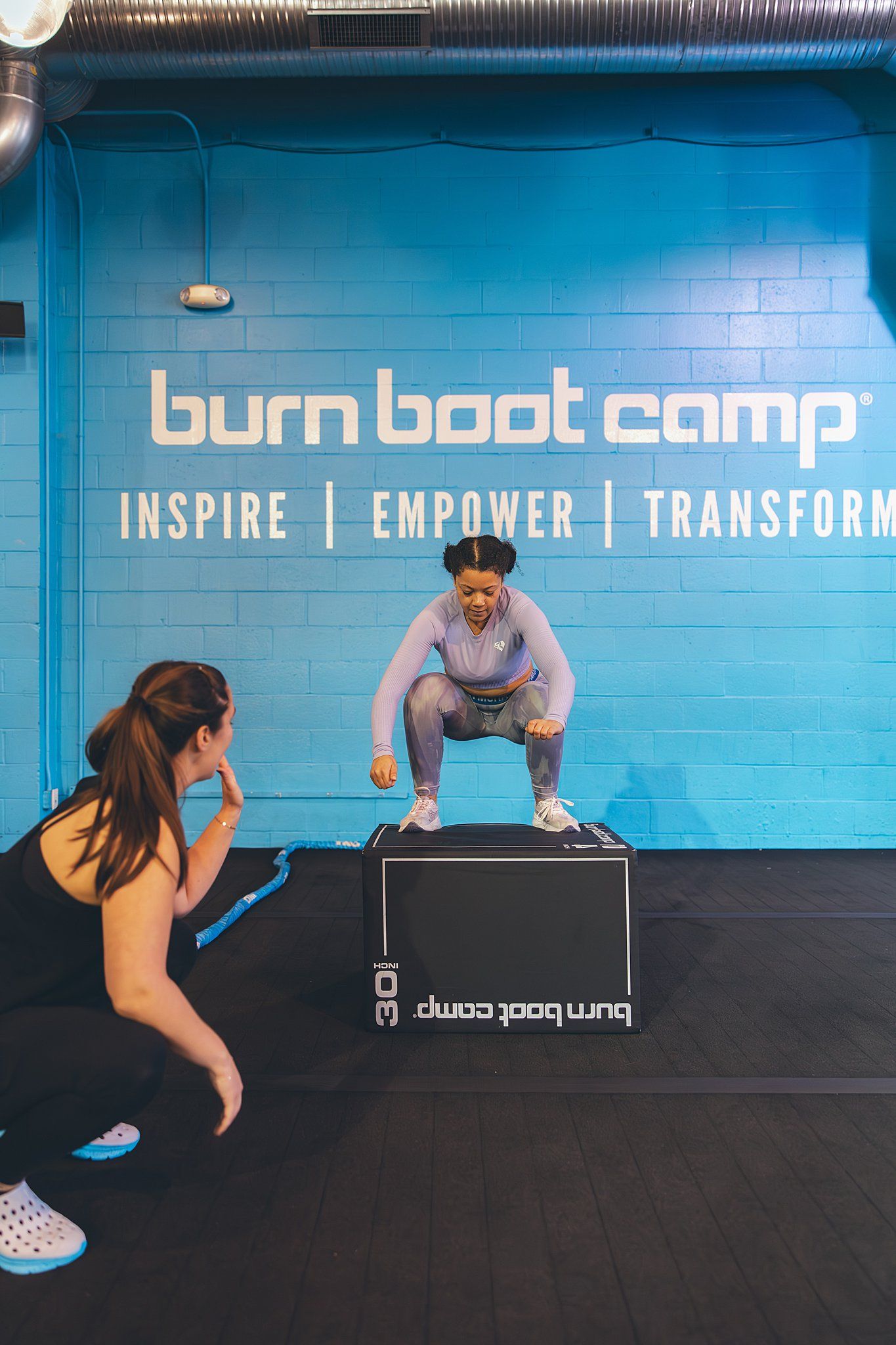 Box Jump in BurnBootCamp Connecticut Hero Games competition