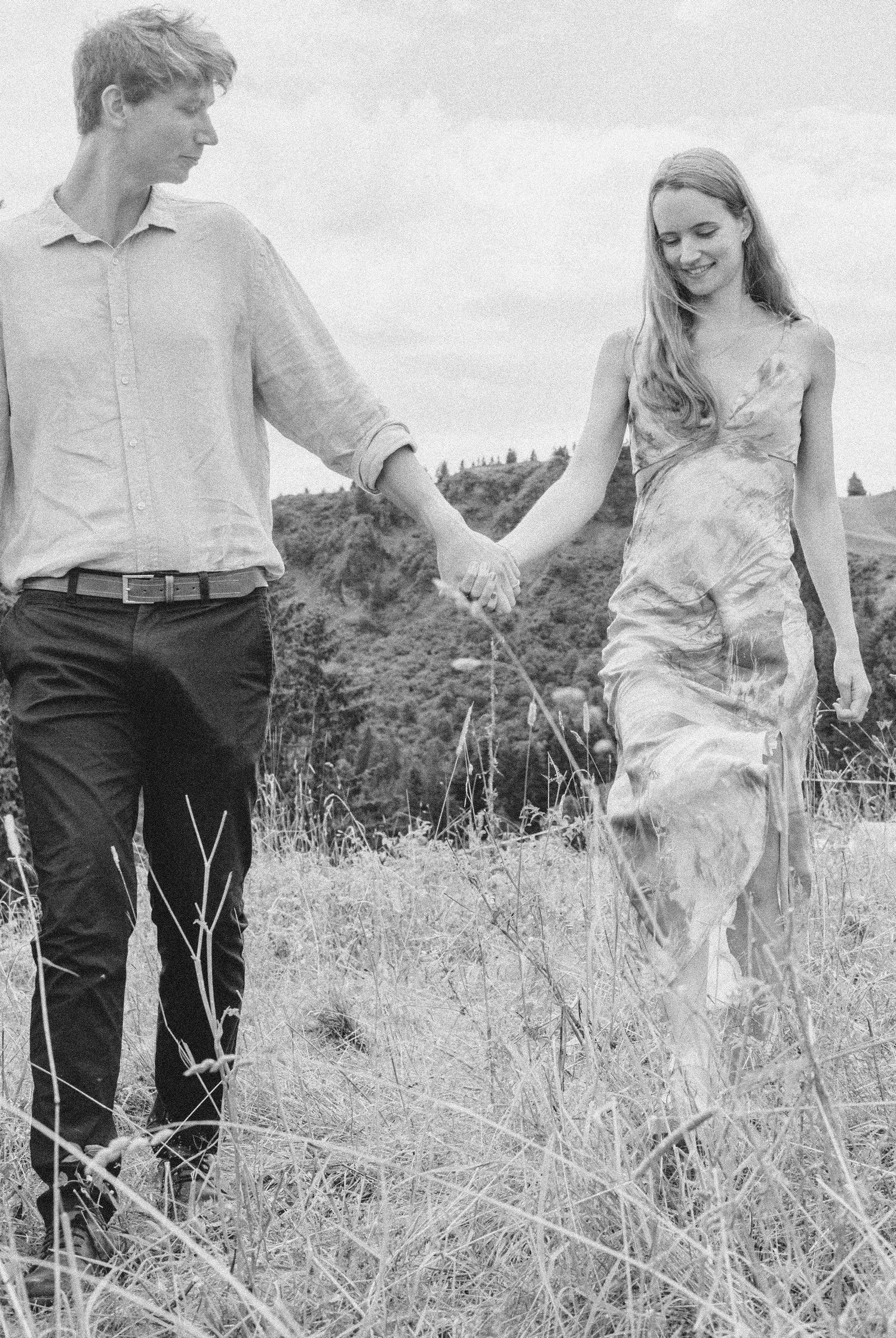 Engagement photos taken by documentary style wedding photographer in Morzine, France. French Wedding Venue. Wedding photography inspiration.