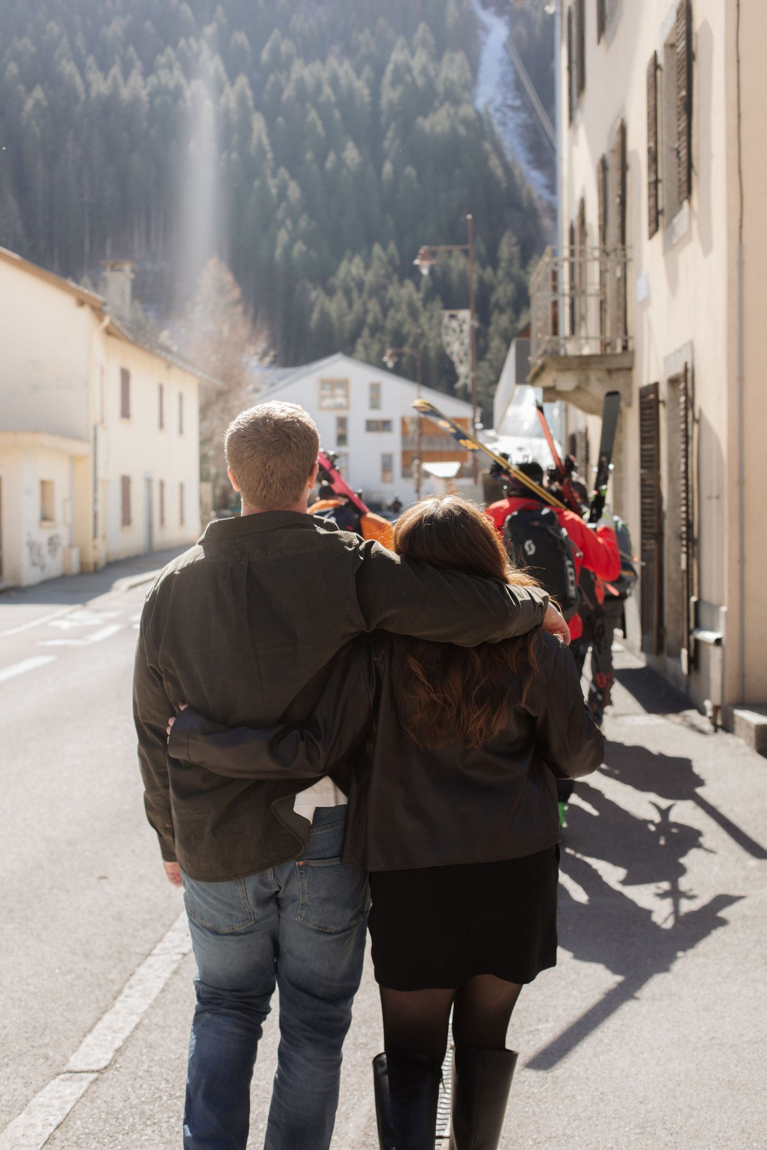Chamonix Engagement photographer. Chamonix wedding photography Mont Blanc wedding venue. Captured by natural, documentary stlye photographer