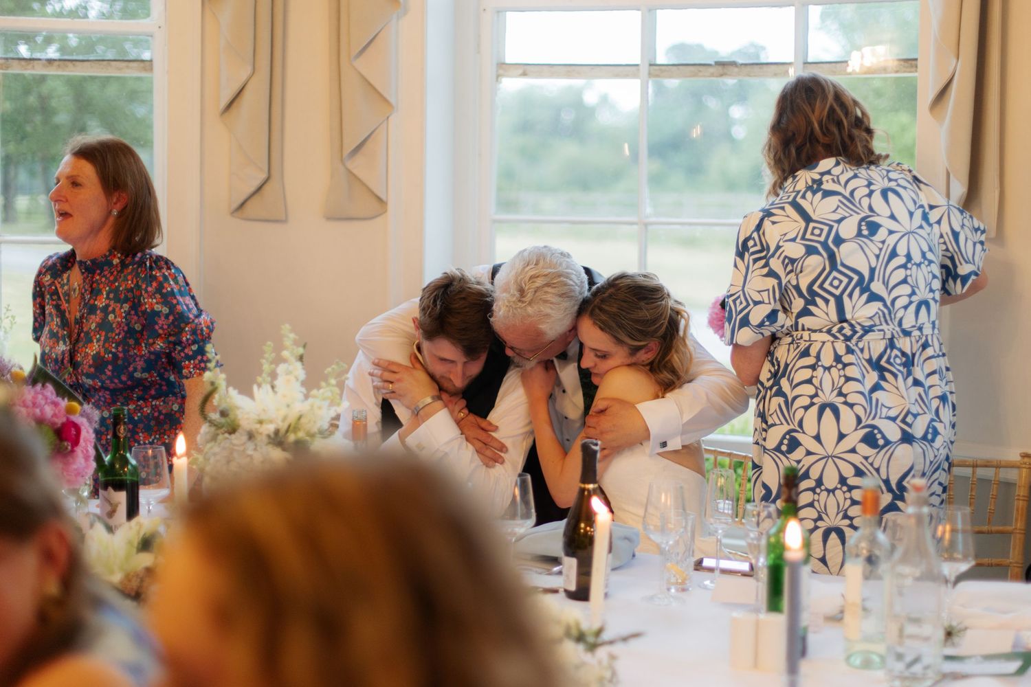Documentary Style Cotswold Wedding Photographer captures wedding party at a Gloucestershire Wedding Venue. natural and candid wedding photos