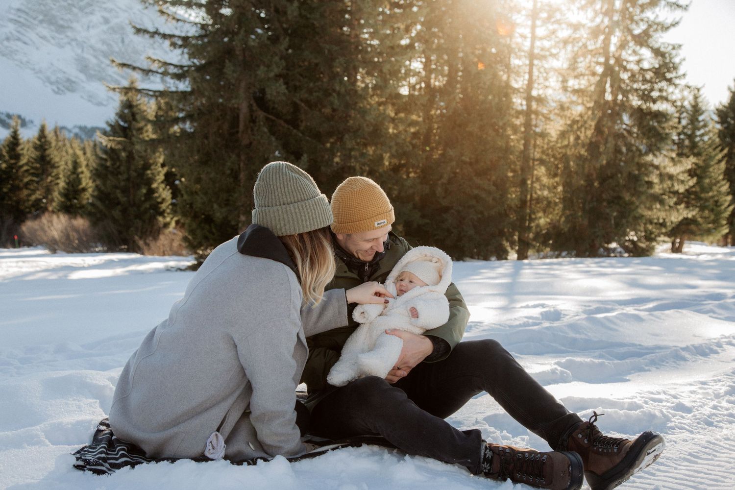 Family Photographer captures outdoor family photos. Family photography session captured by Morzine Photographer in Montriond