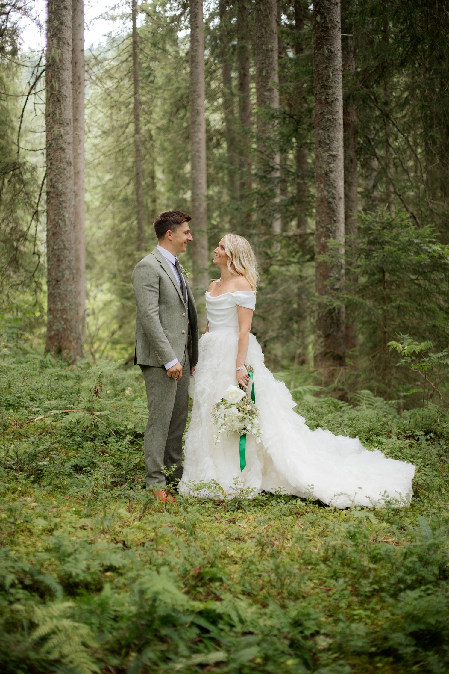 Documentary style Wedding Photographer captures wedding photos at Morzine Wedding venue. Natural, timeless and candid wedding photography.