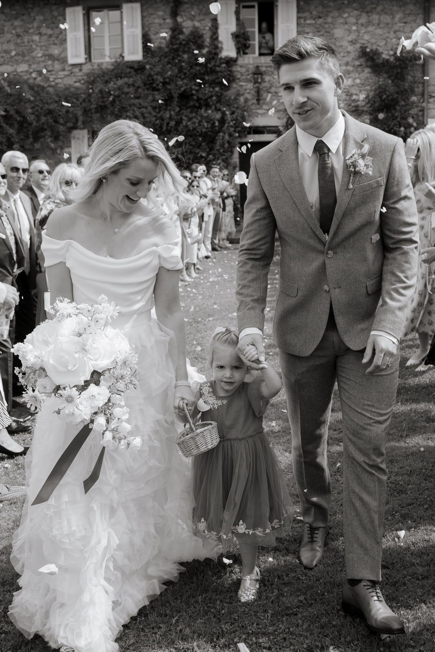 Documentary style Wedding Photographer captures wedding photos at Morzine Wedding venue. Natural, timeless and candid wedding photography.