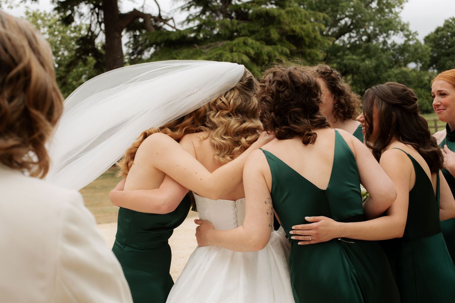 Candid Cotswold Wedding Photographer captures bridal party at Gloucestershire Wedding Venue. Natural, candid and timeless photography, UK