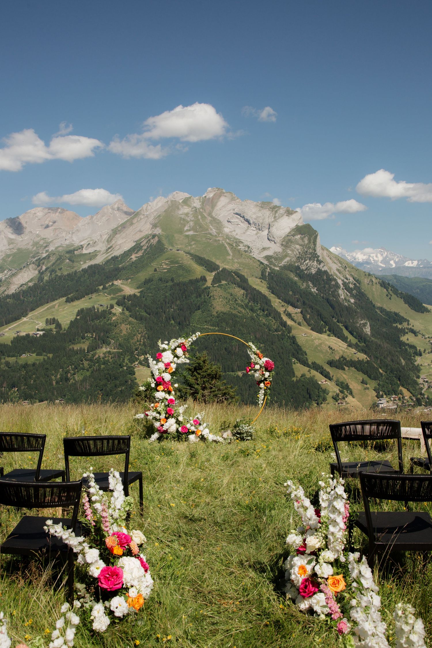 Candid Wedding Photographer captures emotional wedding at La Clusaz Wedding venue. French Alps Mountain Wedding photographer. Outdoor Bride