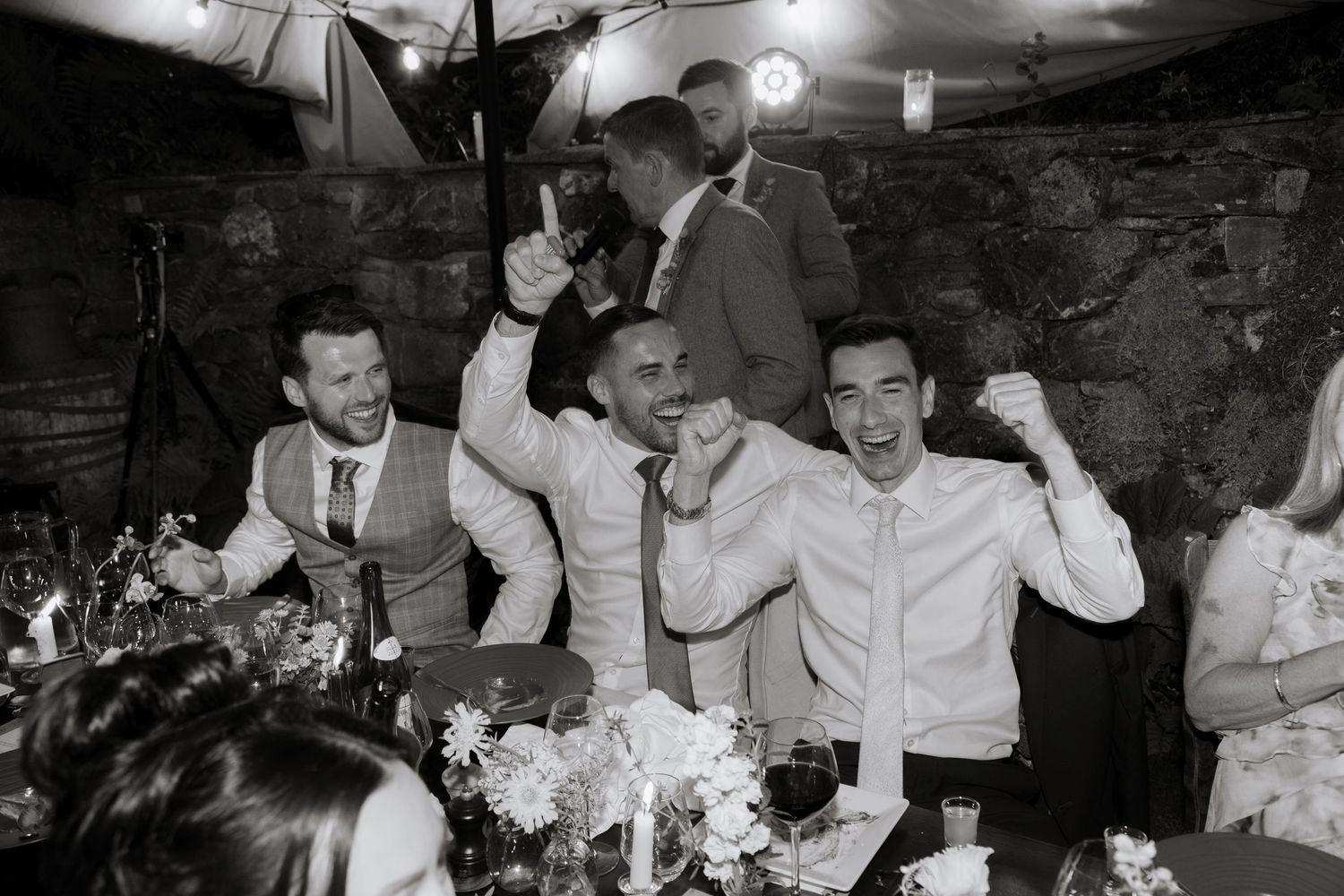 Candid Morzine Wedding Photographer captures wedding party, Morzine Wedding venue. Natural, timeless and candid wedding photography.France