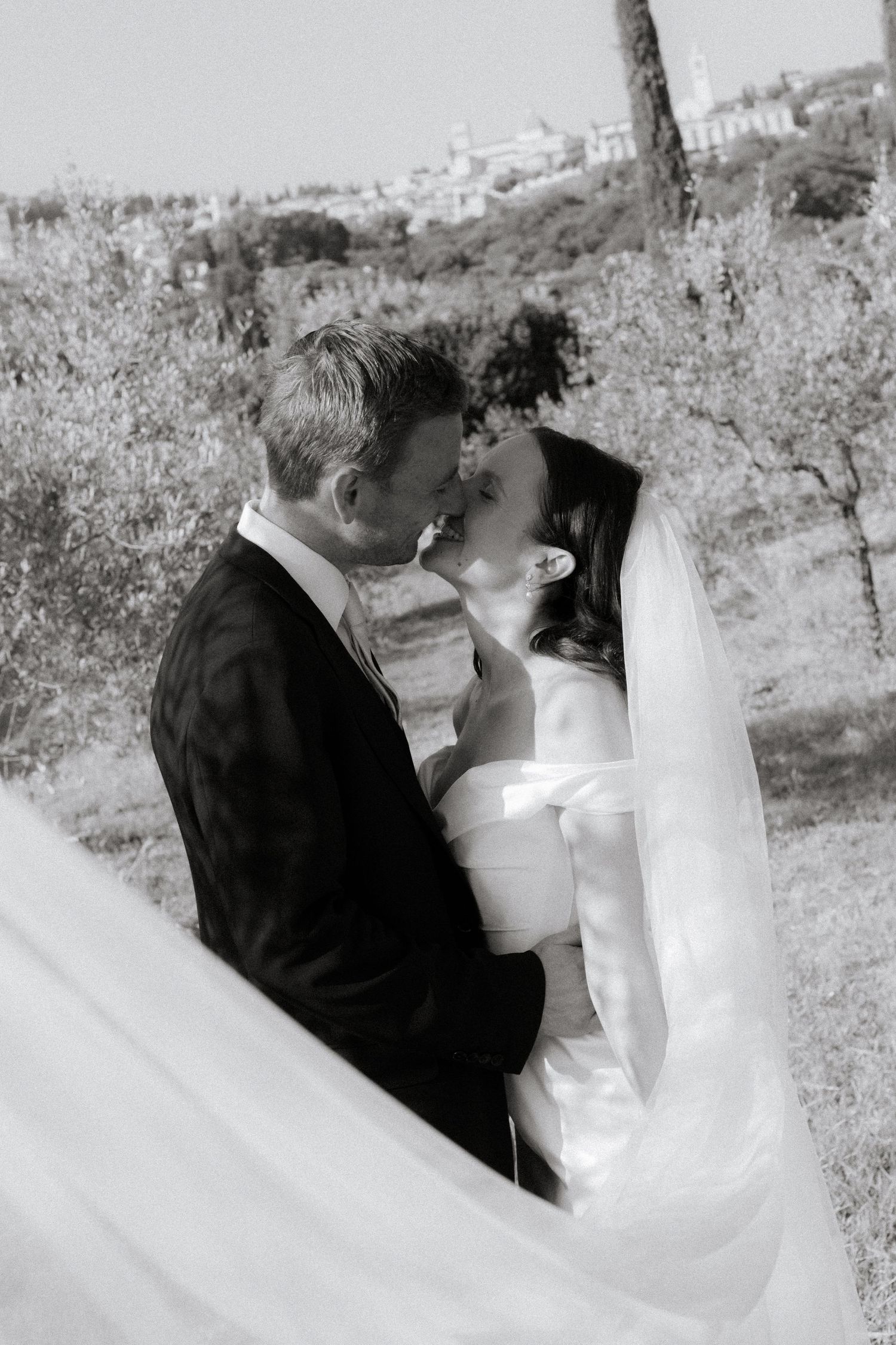 Italian Wedding photos in Assisi captured by destination wedding photographer, candid, natural style. Documentary style wedding photography.