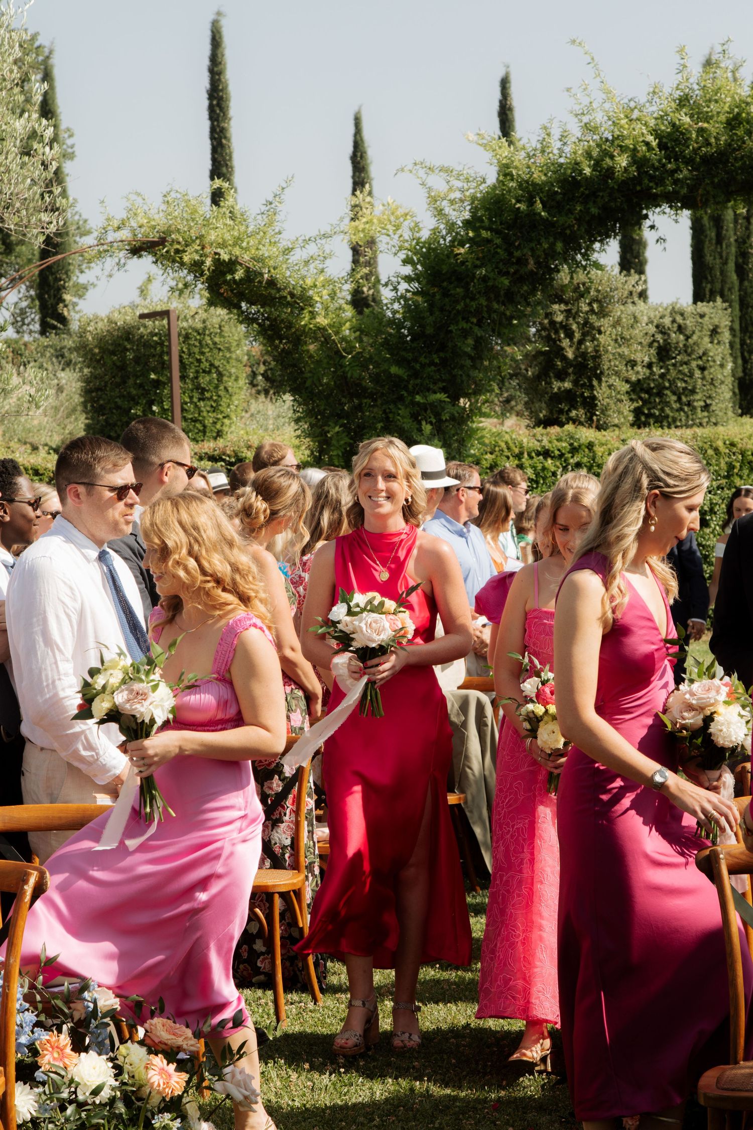 Assisi Wedding ceremony in Italy captured by destination wedding photographer, candid, natural style. Documentary style wedding photography.