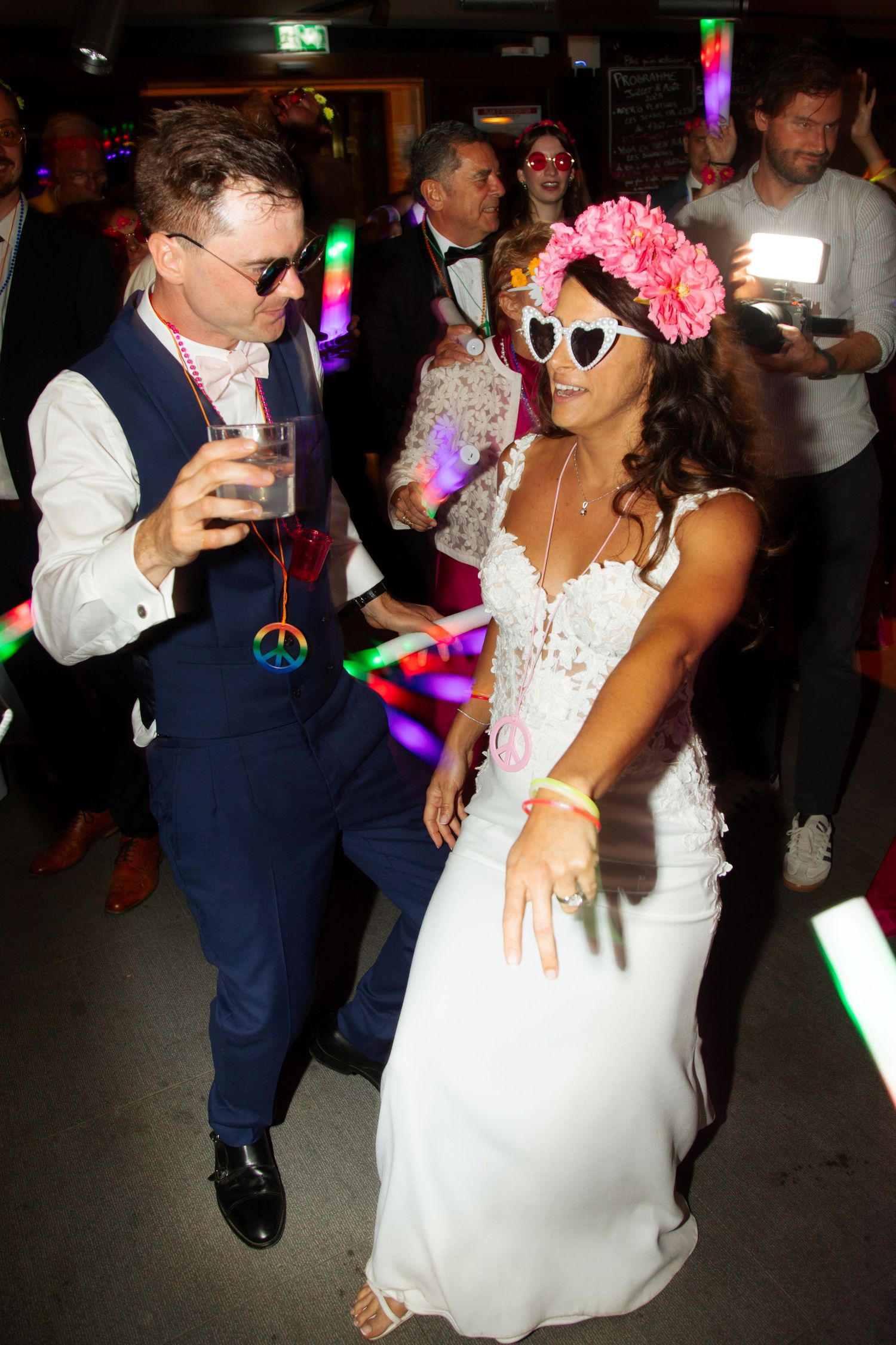 Wedding Photographer captures wedding party in La Clusaz Weddding venue. Wedding photography captured by Morzine Photographer, France