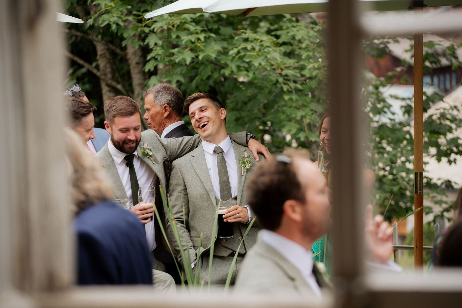 Candid Europe Wedding Photographer captures wedding photos at Morzine Wedding venue. Natural, timeless and candid wedding photography.
