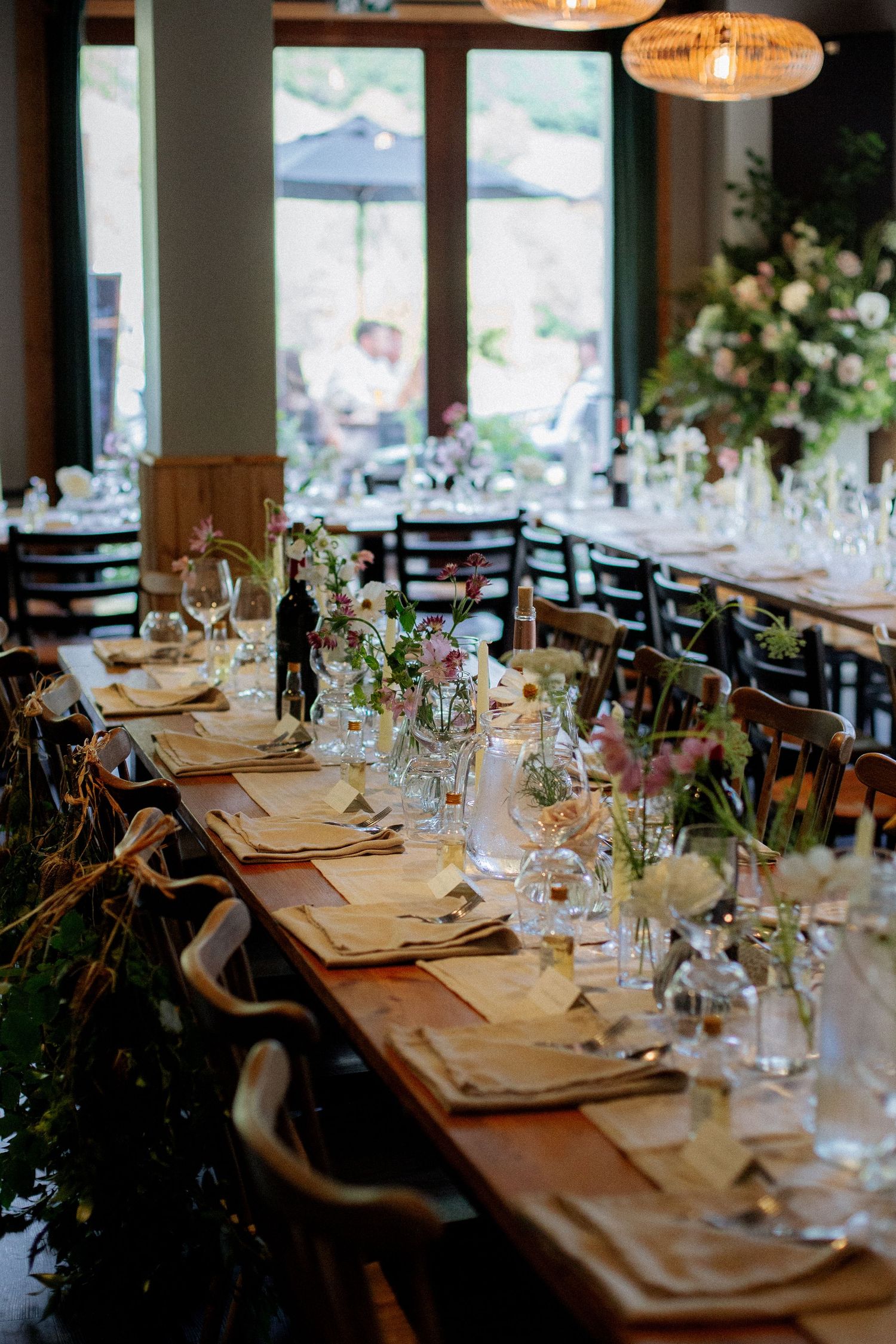 Morzine Wedding photographer captures beautiful wedding dinner photos on Lac Montriond.Candid timeless documentary style photography.