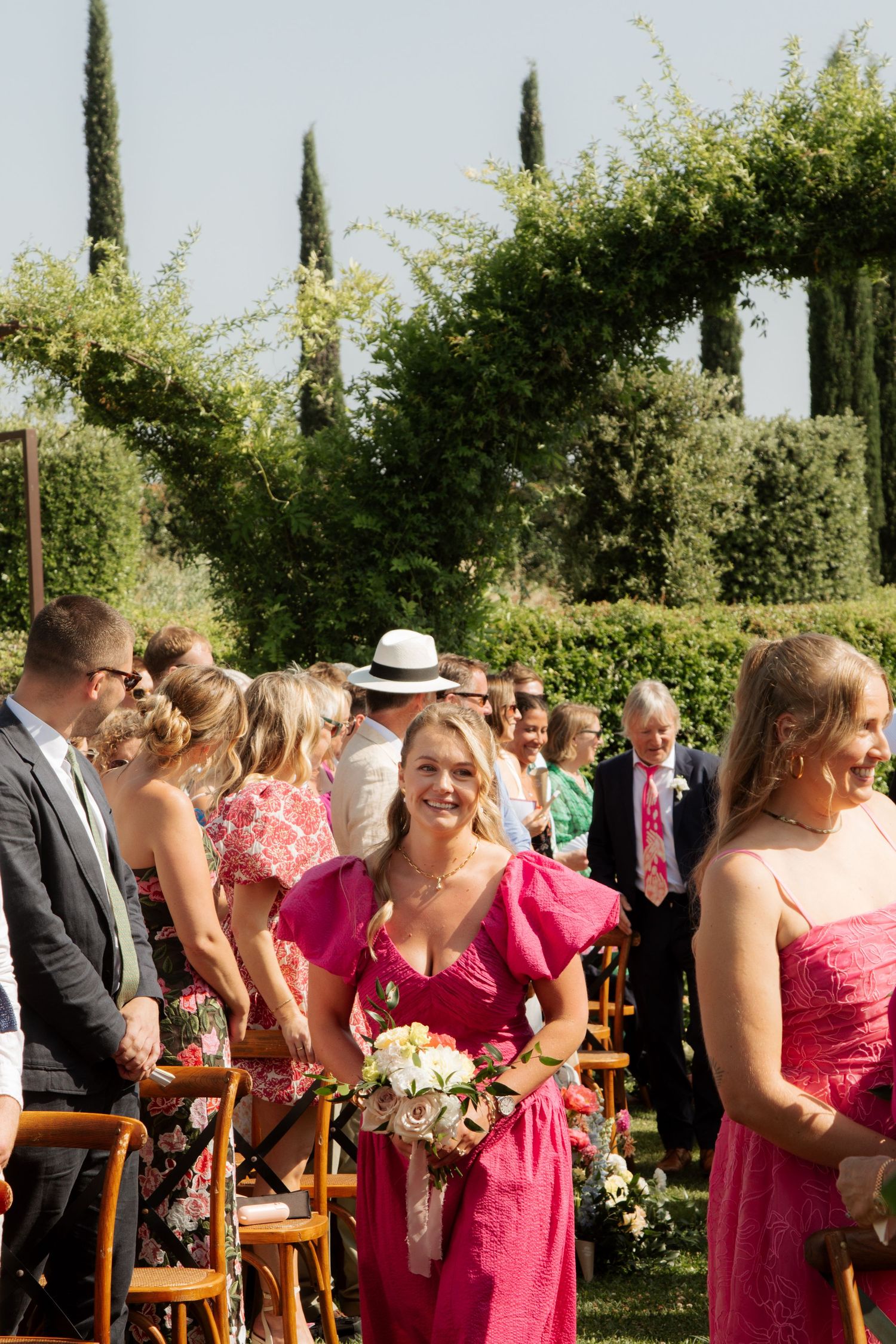 Assisi Wedding ceremony in Italy captured by destination wedding photographer, candid, natural style. Documentary style wedding photography.
