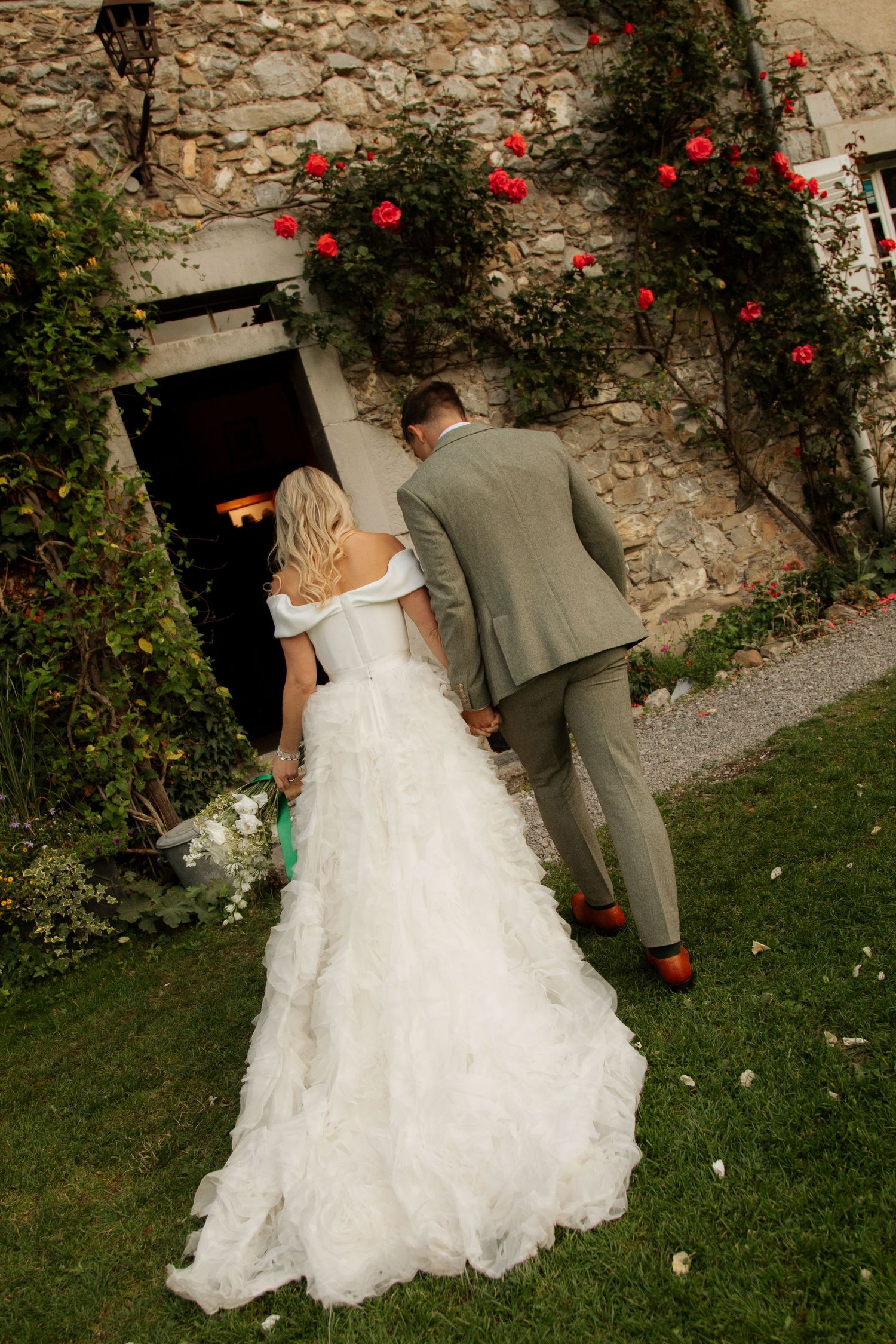 Documentary style Wedding Photographer captures wedding photos at Morzine Wedding venue. Natural, timeless and candid wedding photography.