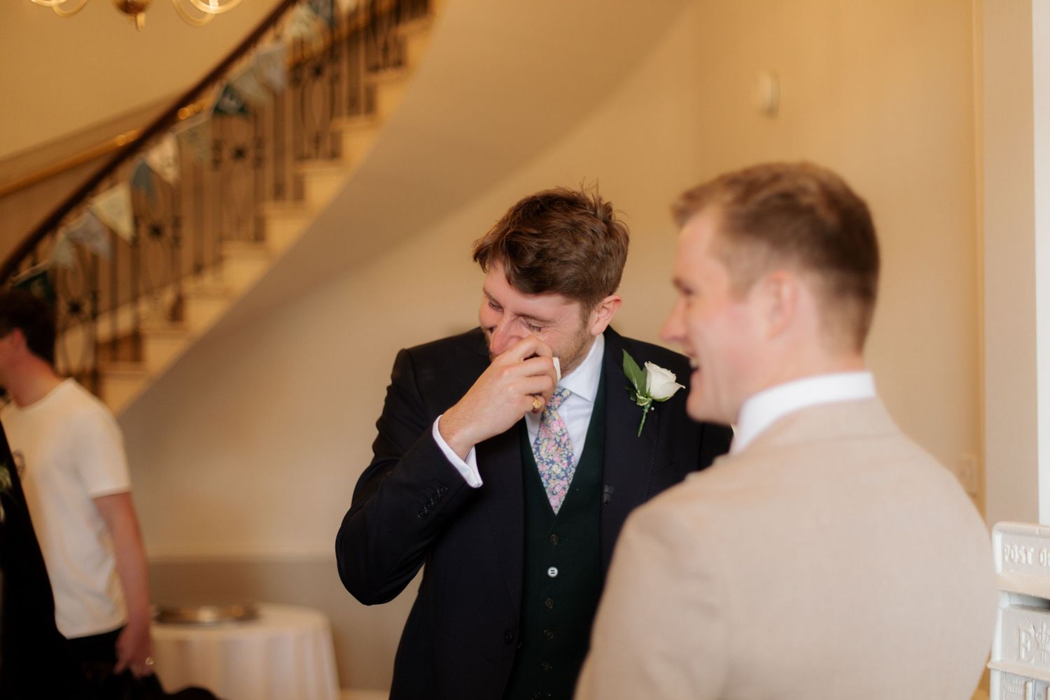 Cotswold Wedding Photographer captures candid ceremony photos at cotswold Wedding venue. Natural,honest & authentic storytelling.Cirencester