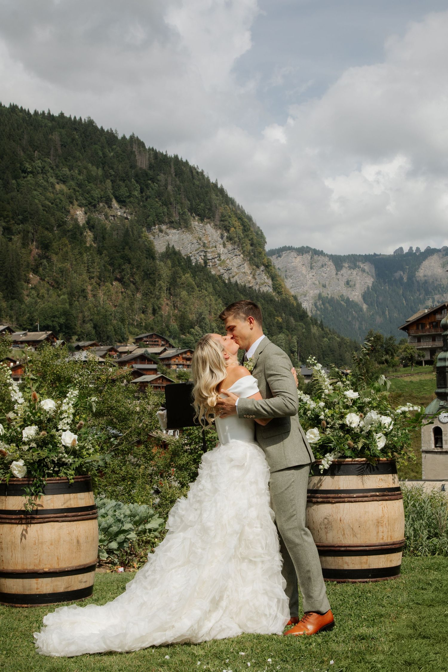 Documentary style Wedding Photographer captures wedding photos at Morzine Wedding venue. Natural, timeless and candid wedding photography.