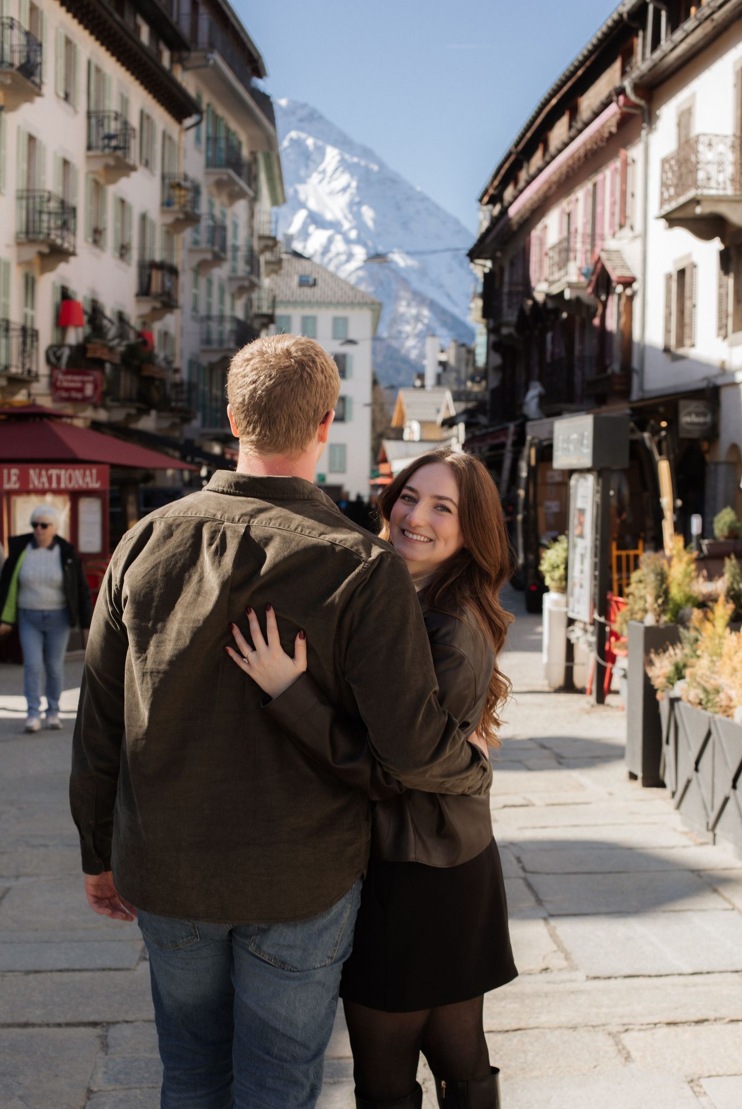 Chamonix Engagement photographer. Chamonix wedding photography Mont Blanc wedding venue. Captured by natural, documentary stlye photographer