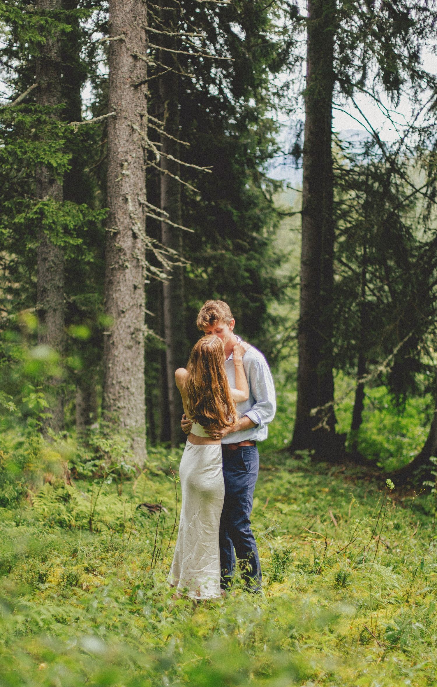 Engagement photos taken by documentary style wedding photographer in Morzine, France. French Wedding Venue. Wedding photography inspiration.