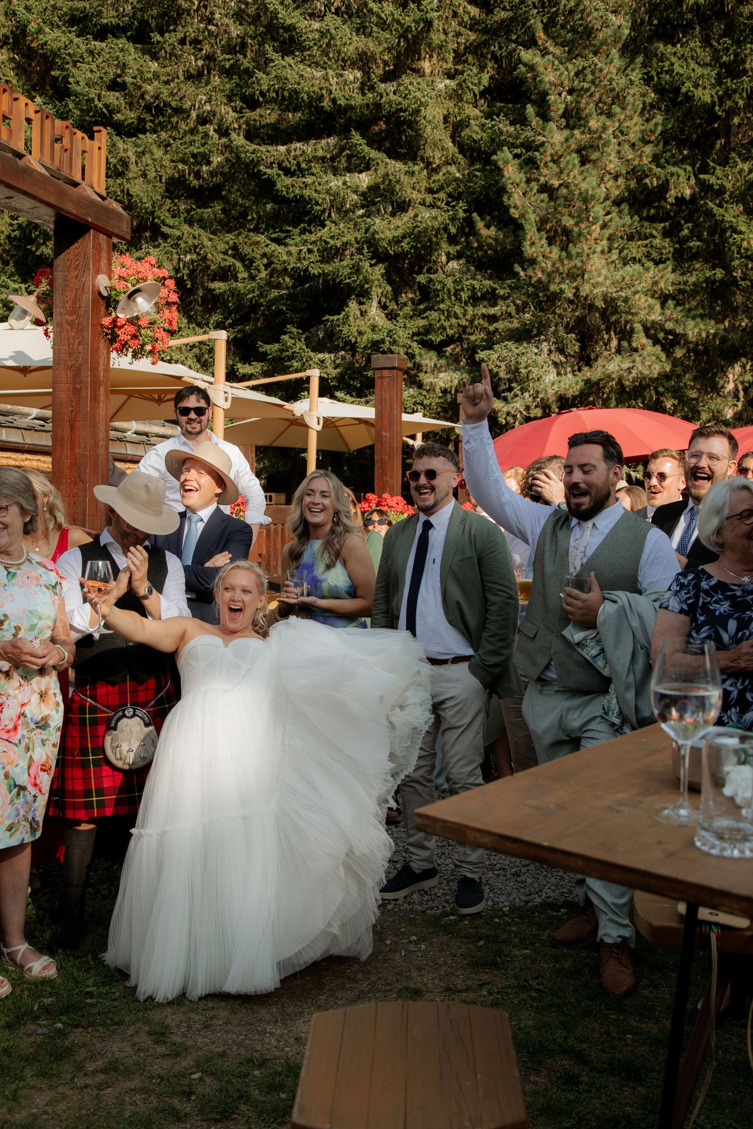 Destination Wedding Photographer captures candid ceremony photos at Meribel Wedding venue.Natural,honest &authentic storytelling.French Alps