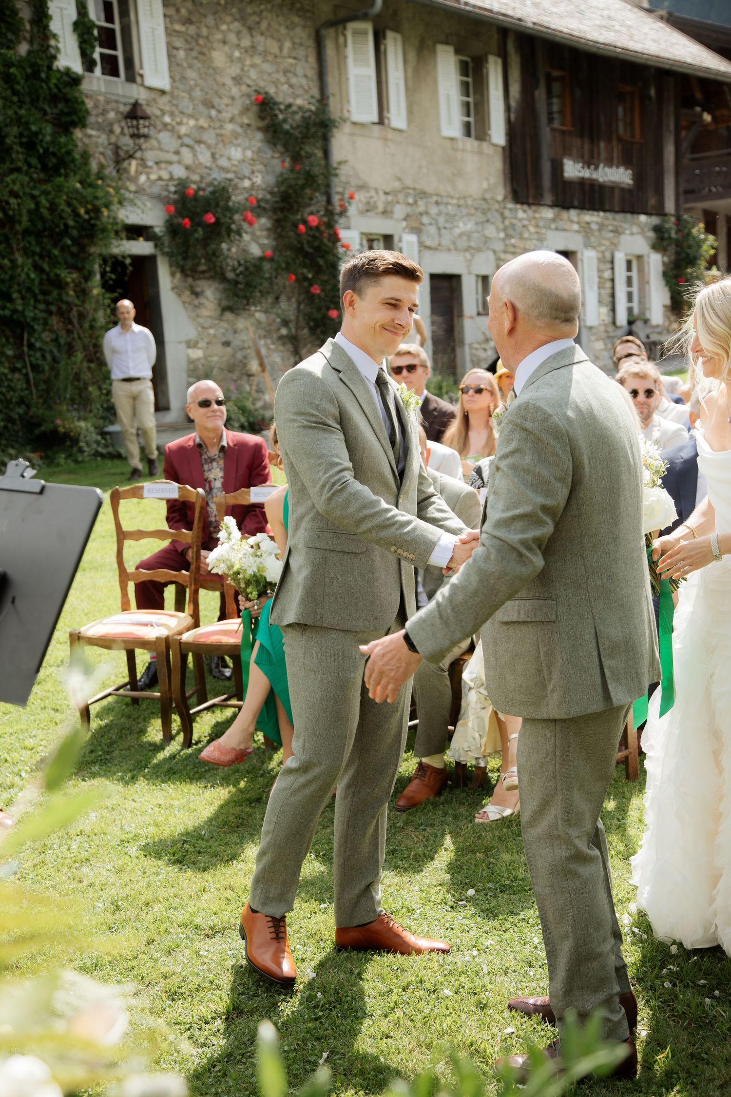 Documentary style Wedding Photographer captures wedding photos at Morzine Wedding venue. Natural, timeless and candid wedding photography.