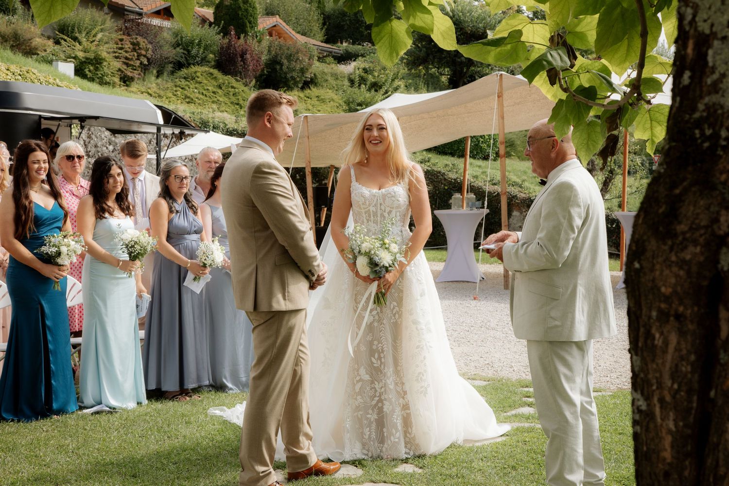 Annecy Wedding photographer captures adventure wedding and ceremony on Lake Annecy in France. Candid & timeless documentary style.