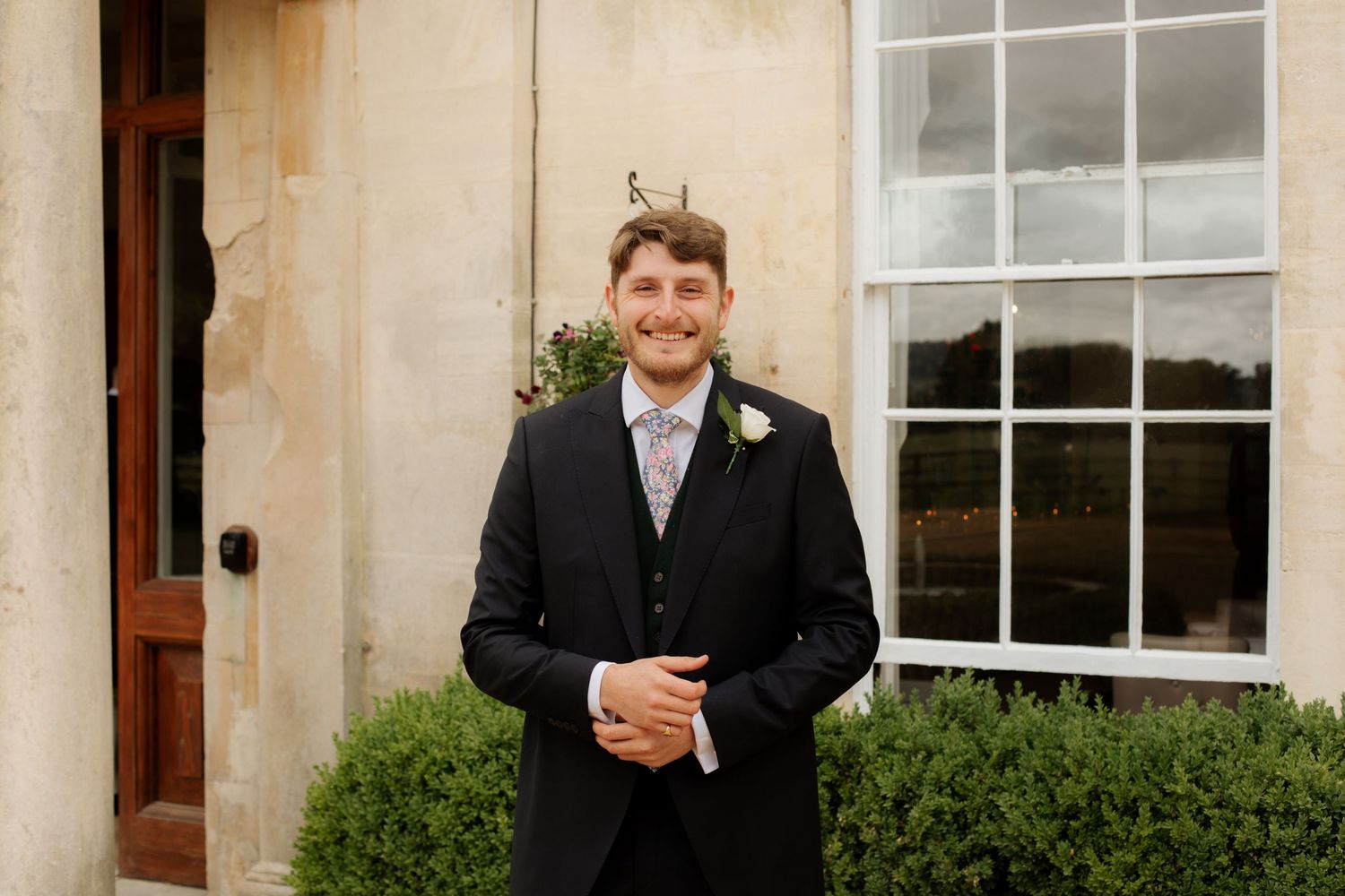 Documentary Style Cotswold Wedding Photographer captures groomsmen at Gloucestershire Wedding Venue.Natural,candid and timeless photography