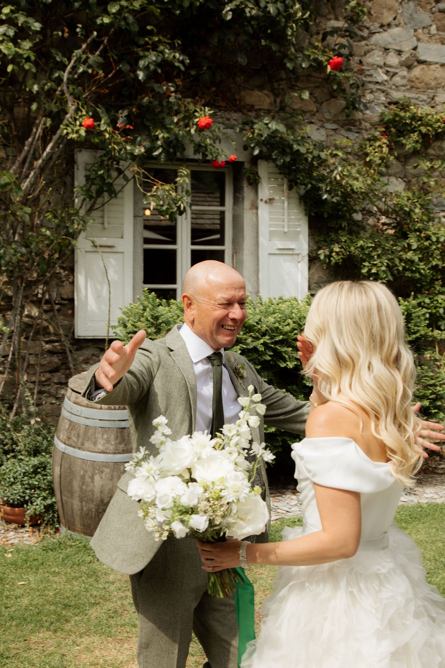 Documentary style Wedding Photographer captures wedding photos at Morzine Wedding venue. Natural, timeless and candid wedding photography.
