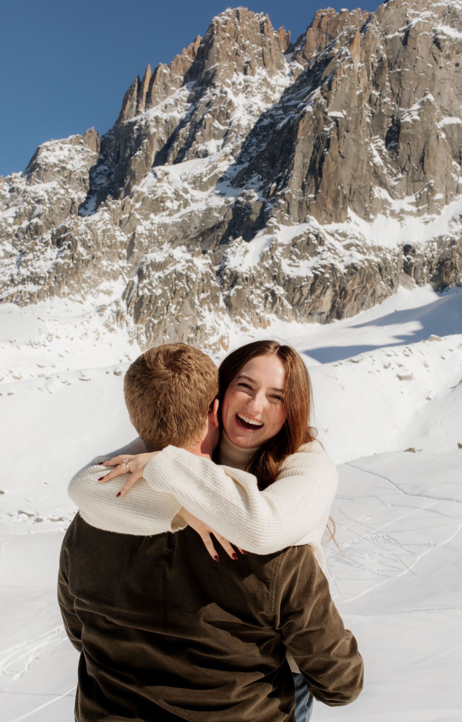 Chamonix Engagement photographer. Chamonix wedding photography Mont Blanc wedding venue. Captured by natural, documentary stlye photographer