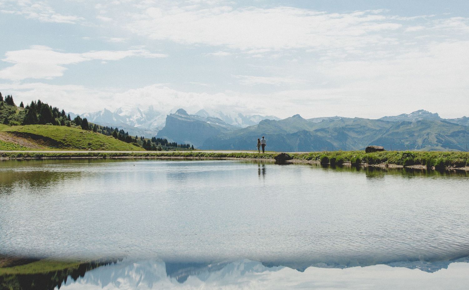 Engagement photos taken by documentary style wedding photographer in Morzine, France. French Wedding Venue. Wedding photography inspiration.