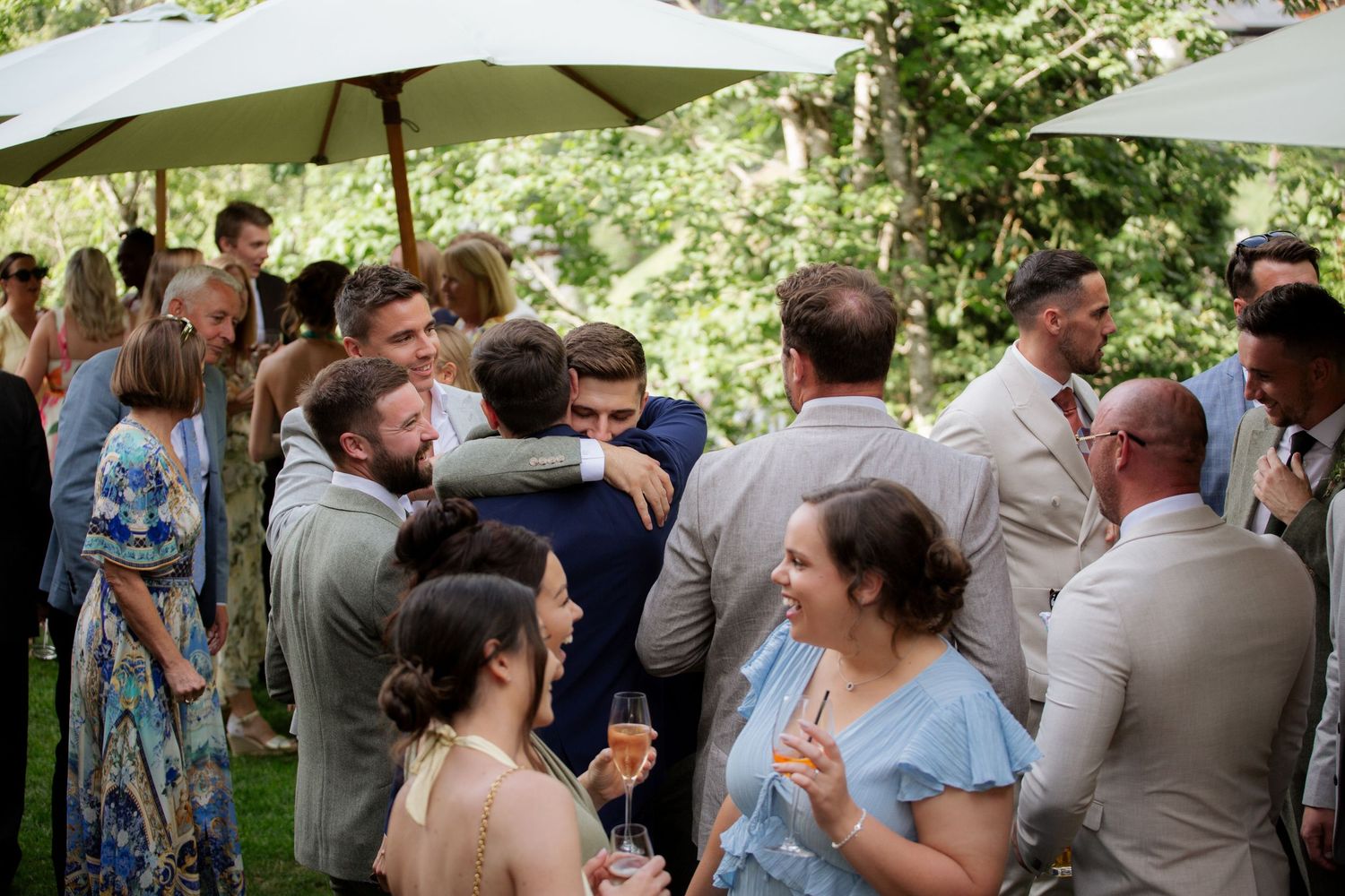 Documentary style Wedding Photographer captures wedding photos at Morzine Wedding venue. Natural, timeless and candid wedding photography.