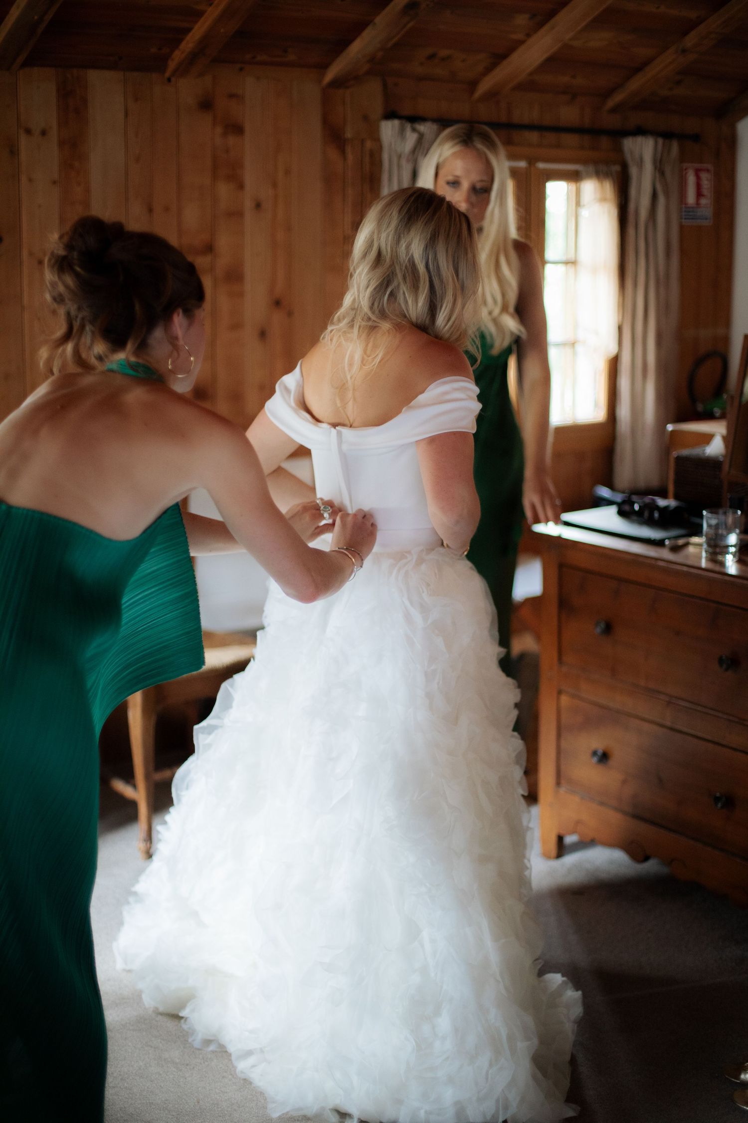 Documentary style Wedding Photographer captures wedding photos at Morzine Wedding venue. Natural, timeless and candid wedding photography.