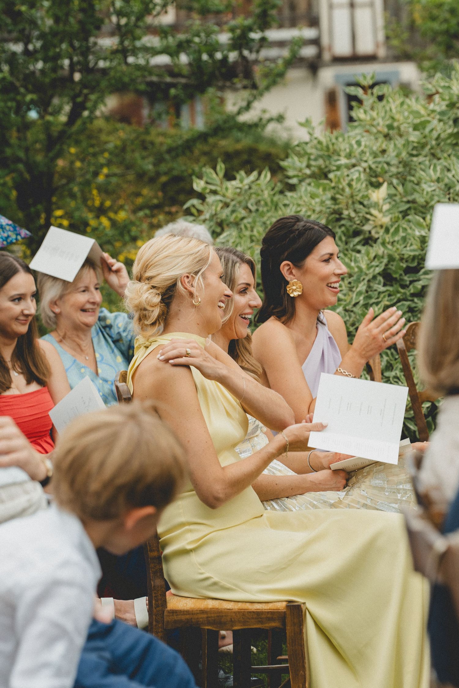 Wedding guests at a wedding vneue in the french Alps. VTL PHOTO