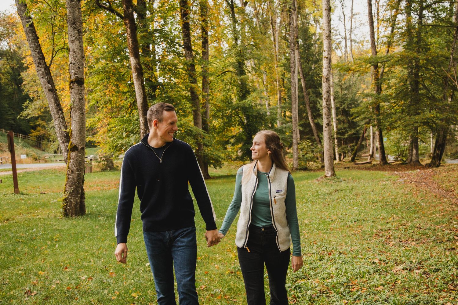 Candid and natural Engagement photography in the French Alps taken by wedding photographer based in Morzine