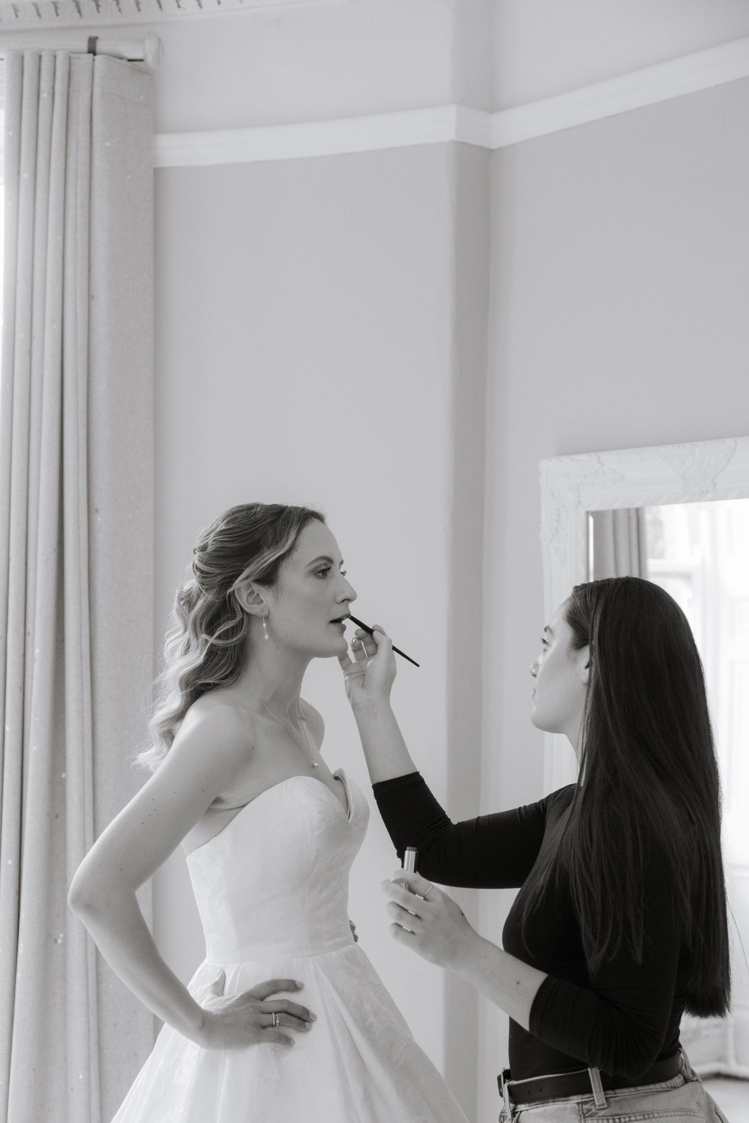 Candid Cotswold Wedding Photographer captures the bride in a  Gloucestershire Wedding Venue. Natural, candid and timeless photography, UK