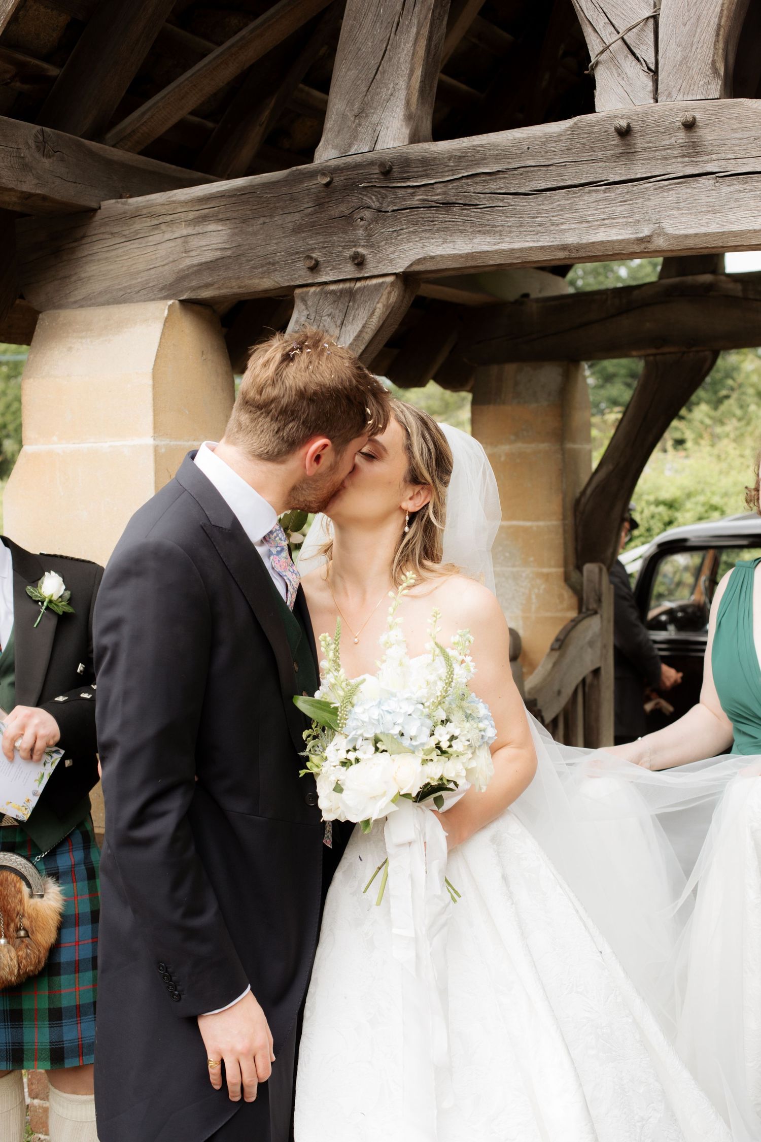 Documentary Style Cotswold Wedding Photographer captures wedding ceremony at Gloucestershire Wedding Venue. Natural,candid and timeless.