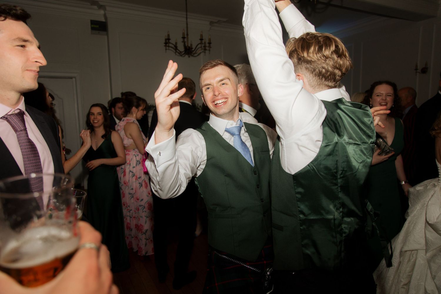 Documentary Style Wedding Photographer captures wedding party at a Gloucestershire Wedding Venue. Captured by Cotswold Wedding Photographer