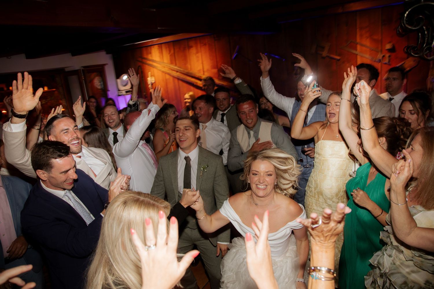 Candid Morzine Wedding Photographer captures wedding party at Morzine Wedding venue. Natural, timeless and candid wedding photography.France