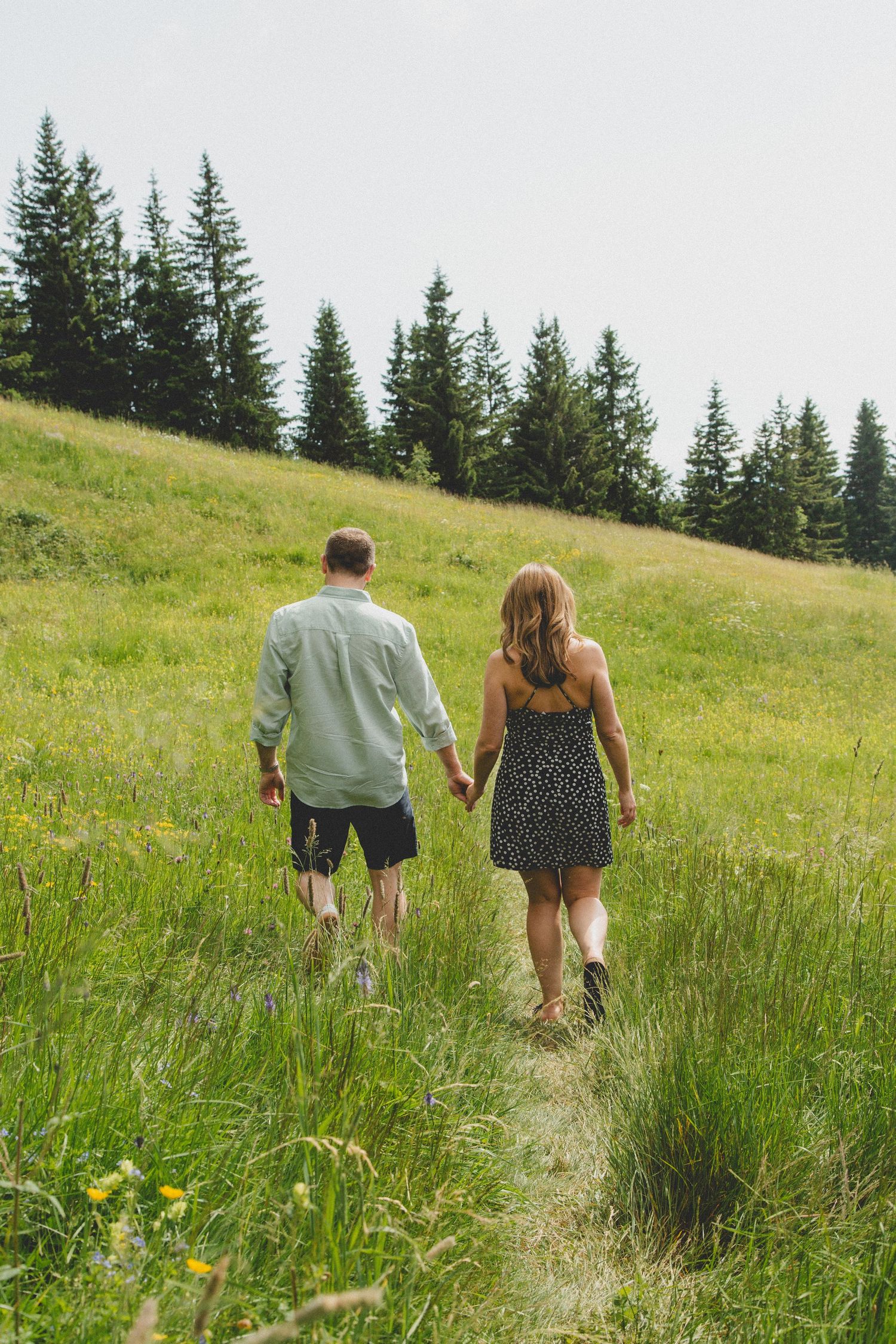 Engagement photos taken by documentary style wedding photographer in Morzine, France. French Wedding Venue. Wedding photography inspiration.
