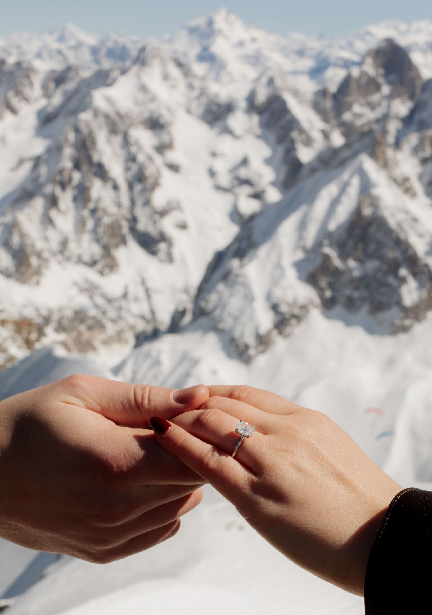 Chamonix Engagement photographer. Chamonix wedding photography Mont Blanc wedding venue. Captured by natural, documentary stlye photographer