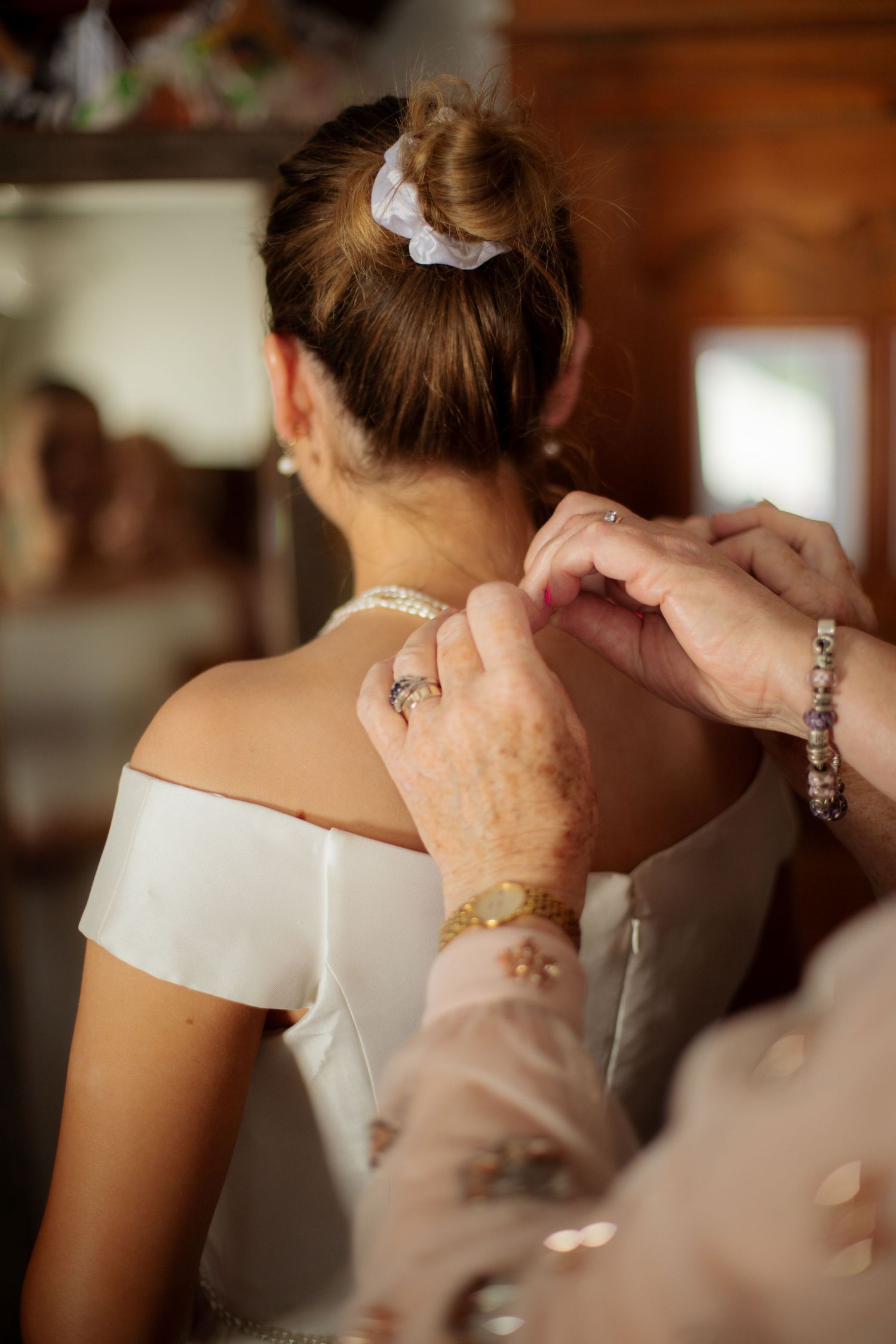 Bridal Detail photo taken at a wedding venue in Morzine, Haute Savoie. Destination wedding photographer working in europe