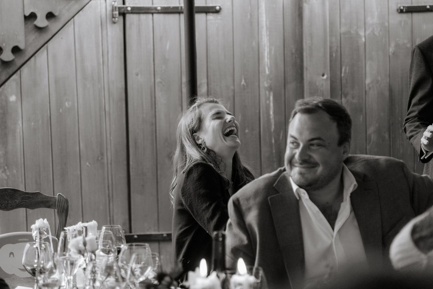 Morzine Wedding photographer captures fun wedding party and real emotions in Morzine Wedding Venue. Candid,timeless documentary style photos