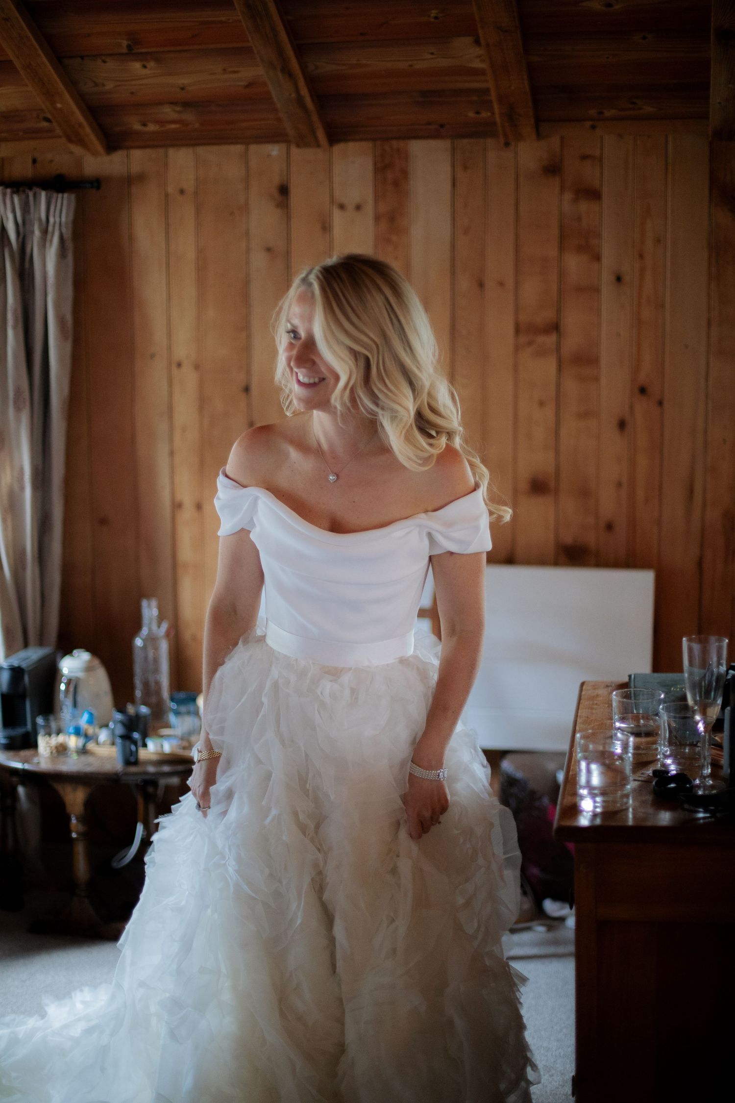 Documentary style Wedding Photographer captures wedding photos at Morzine Wedding venue. Natural, timeless and candid wedding photography.