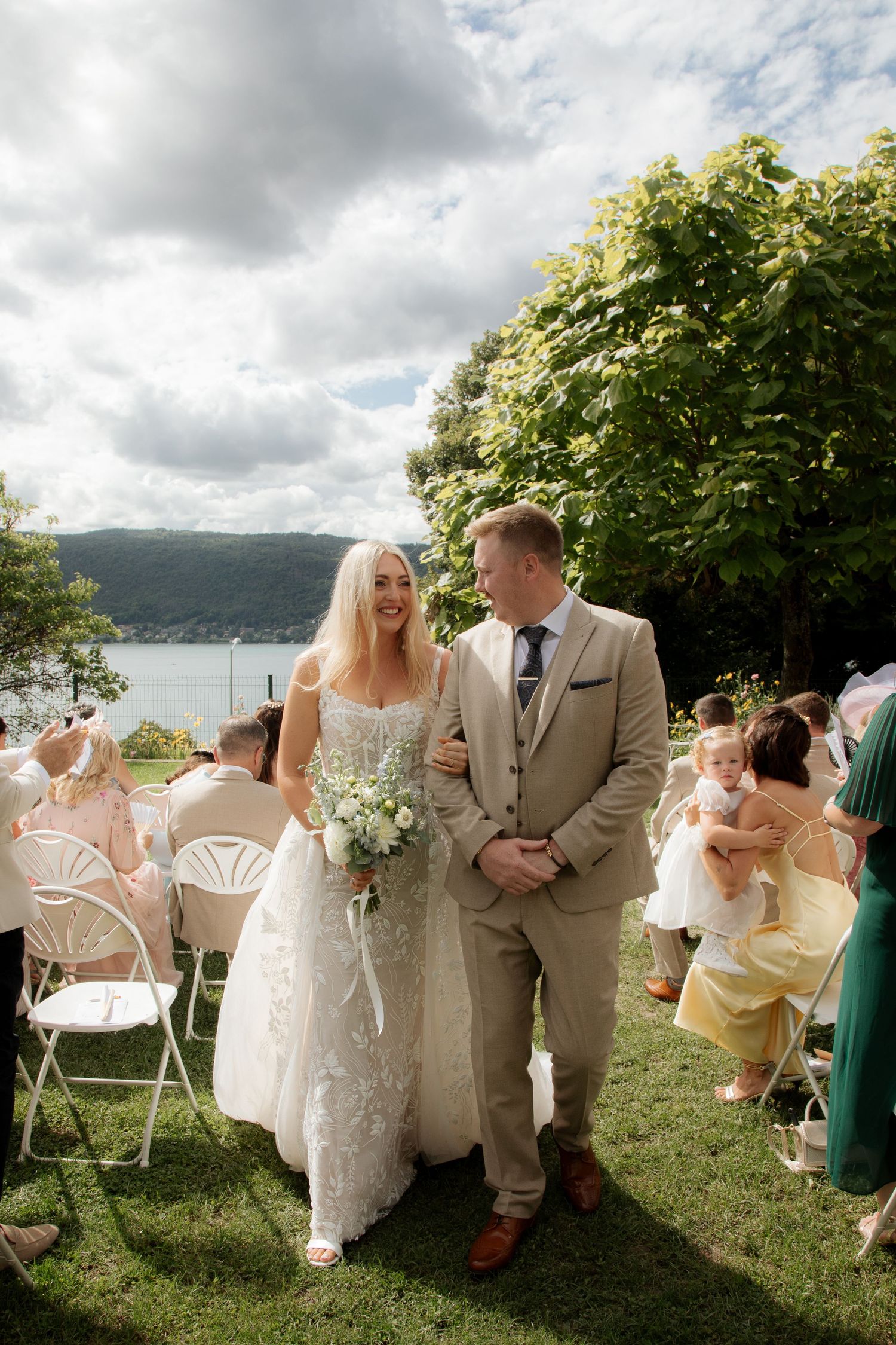 Annecy Wedding photographer captures adventure wedding and ceremony on Lake Annecy in France. Candid & timeless documentary style.