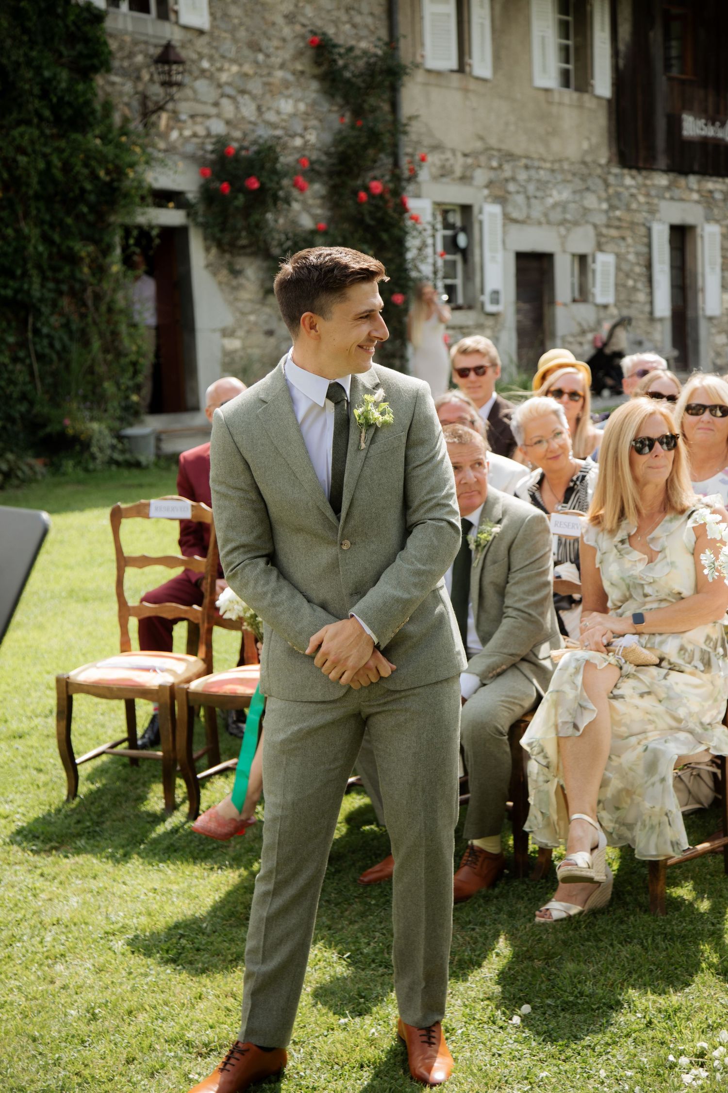 Documentary style Wedding Photographer captures wedding photos at Morzine Wedding venue. Natural, timeless and candid wedding photography.