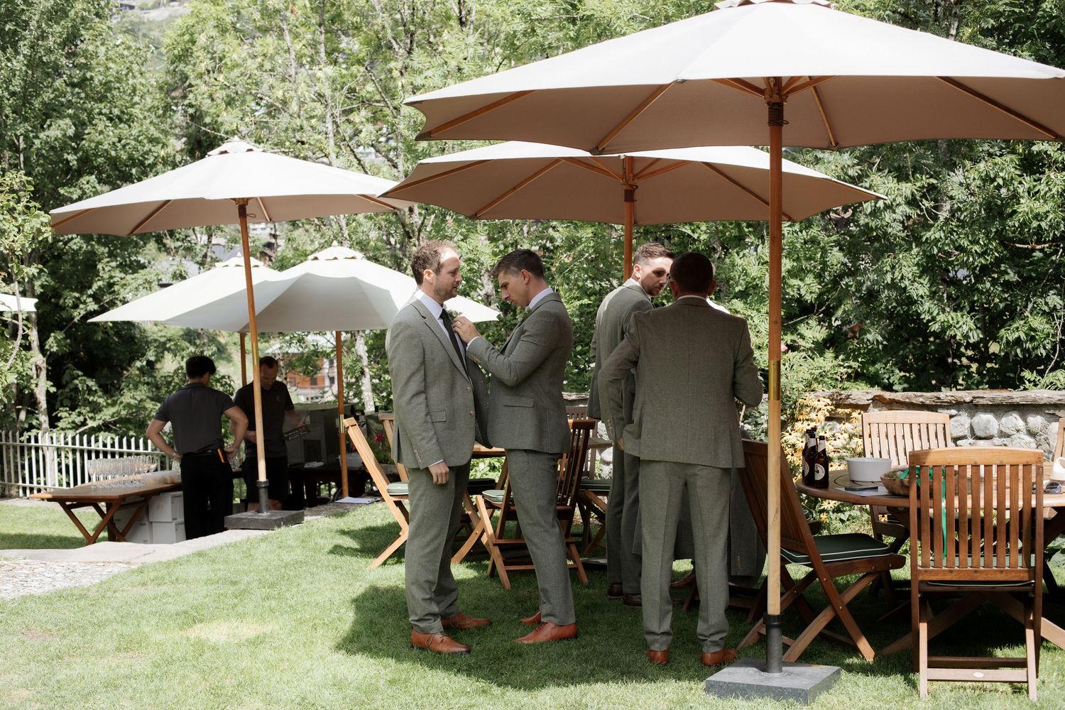 Documentary style Wedding Photographer captures wedding photos at Morzine Wedding venue. Natural, timeless and candid wedding photography.