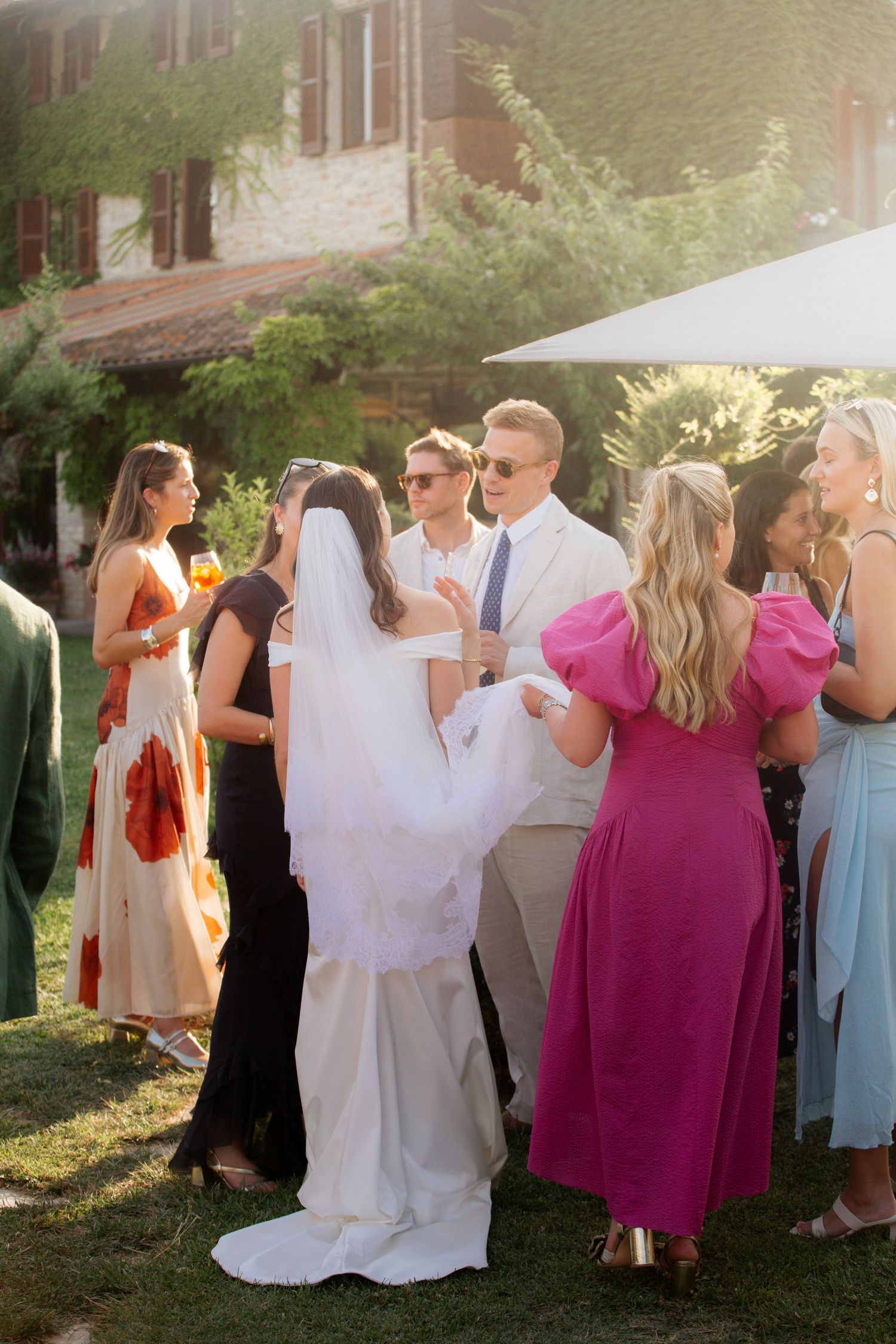 Italian Wedding photos in Assisi captured by destination wedding photographer, candid, natural style. Documentary style wedding photography.
