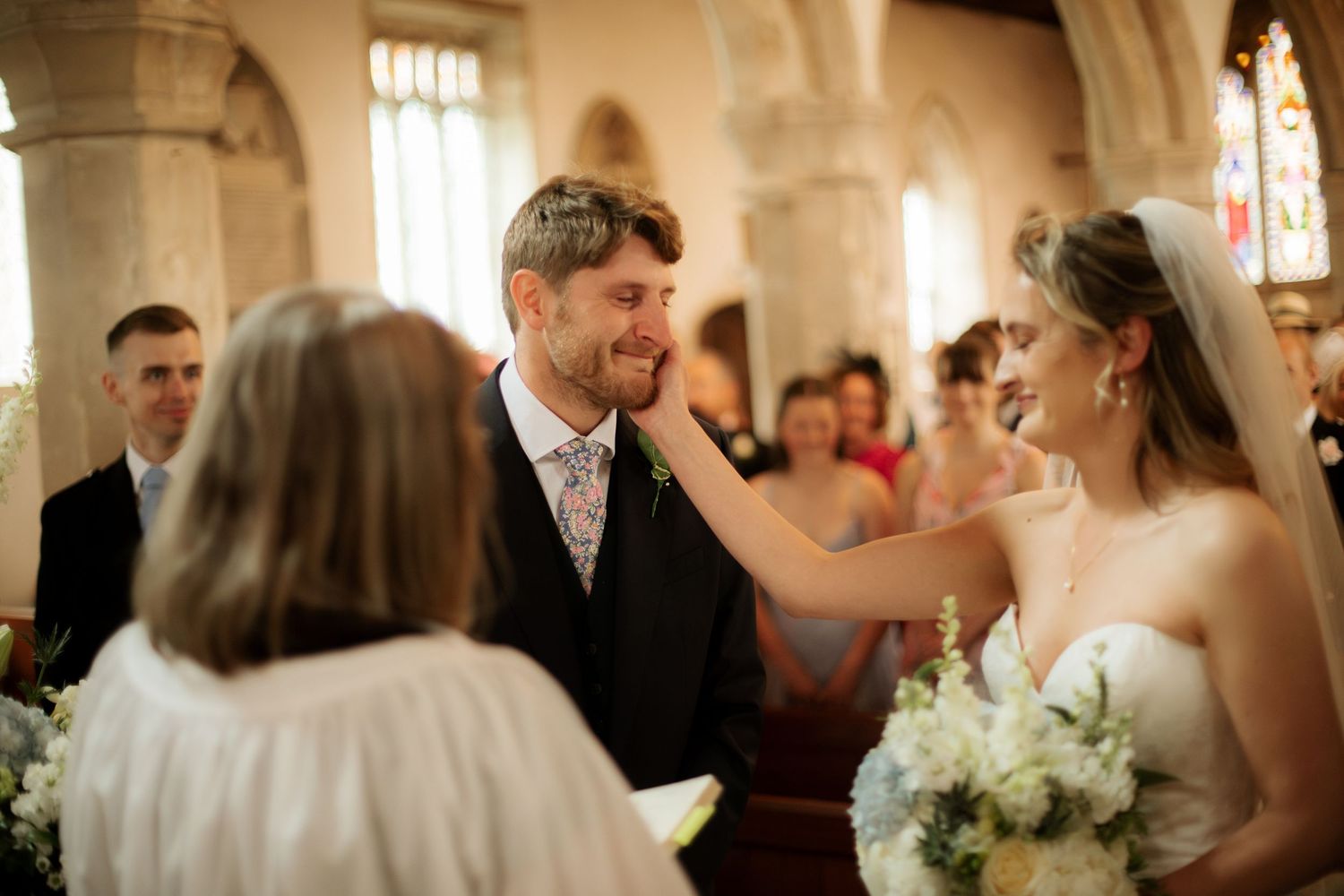 Documentary Style Cotswold Wedding Photographer captures wedding confetti at Gloucestershire Wedding Venue.Natural,candid and timeless photo