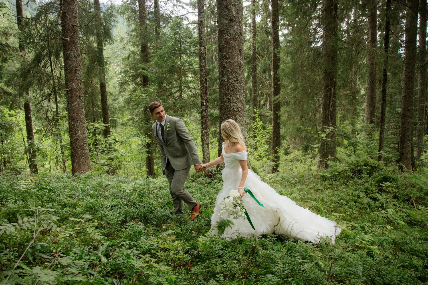 Documentary style Wedding Photographer captures wedding photos at Morzine Wedding venue. Natural, timeless and candid wedding photography.