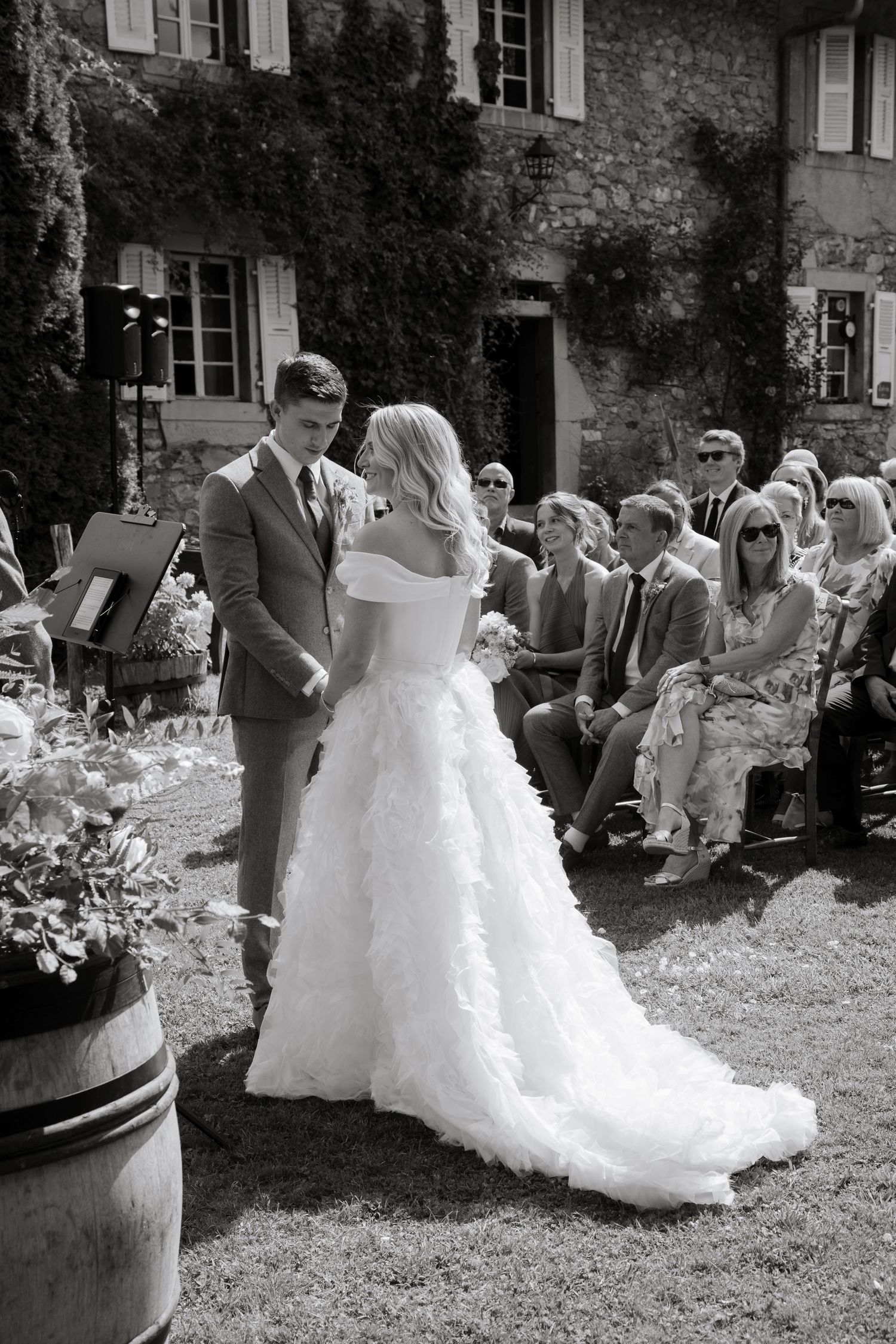 Documentary style Wedding Photographer captures wedding photos at Morzine Wedding venue. Natural, timeless and candid wedding photography.