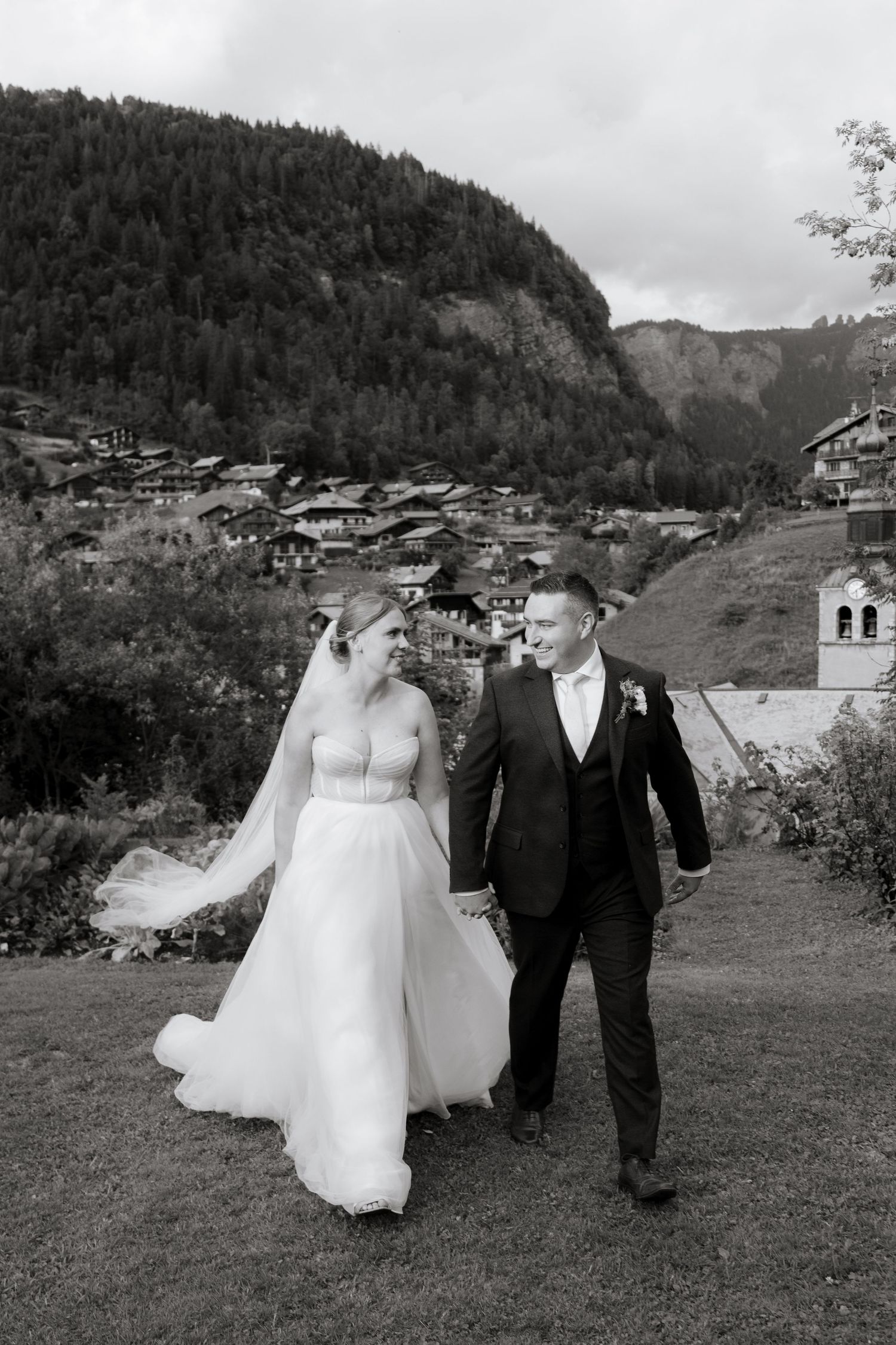 Morzine Wedding photographer captures fun wedding party and real emotions in Morzine Wedding Venue. Candid,timeless documentary style photos